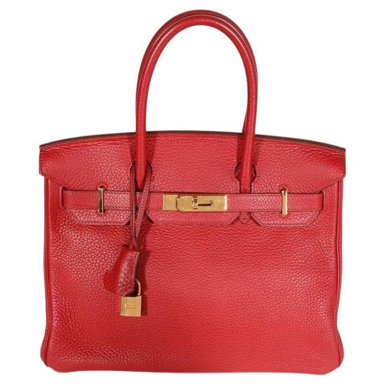 Hermes Red Birkin 30 Gold Hardware at 1stDibs