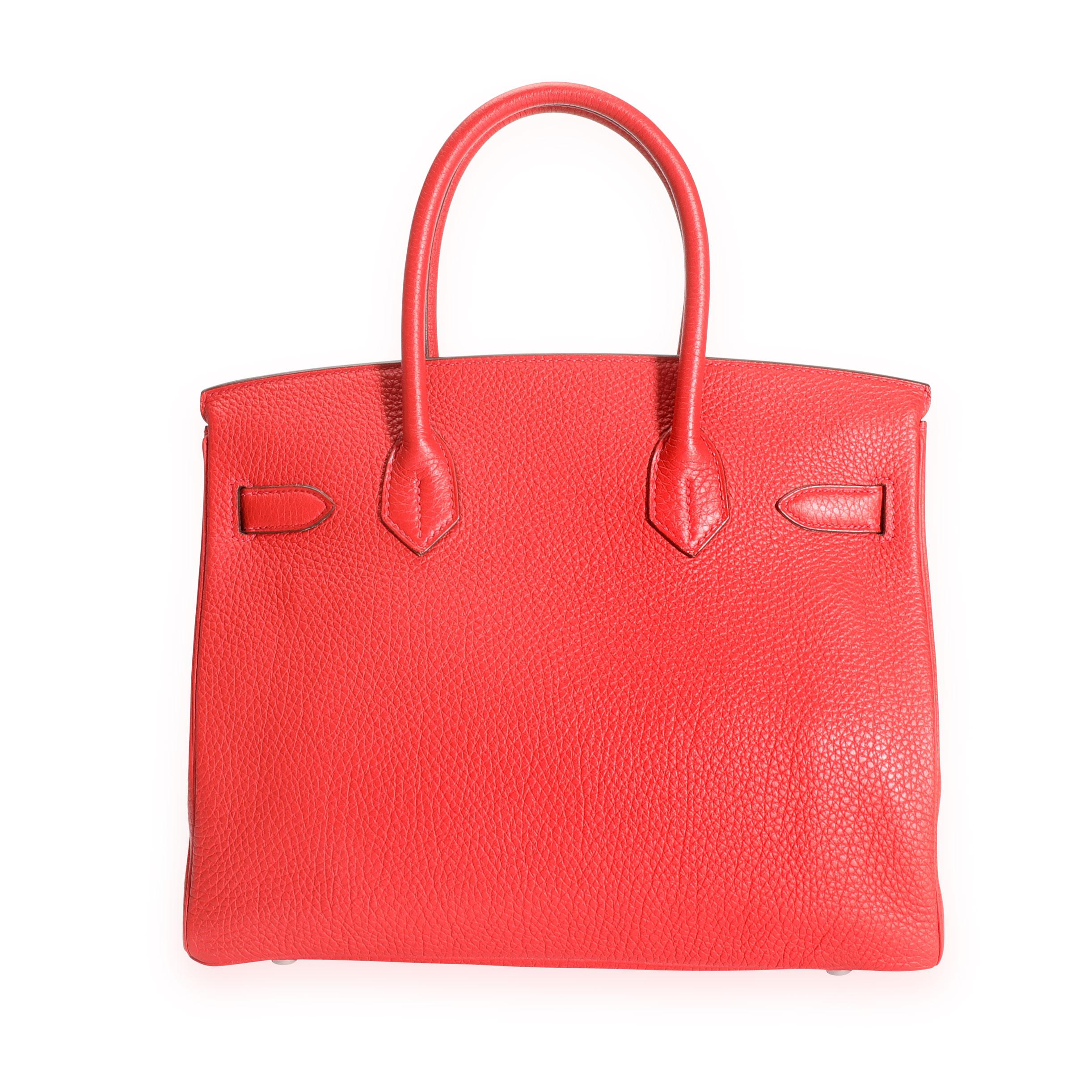 Women's Hermès Rouge Casaque Togo Birkin 30 PHW