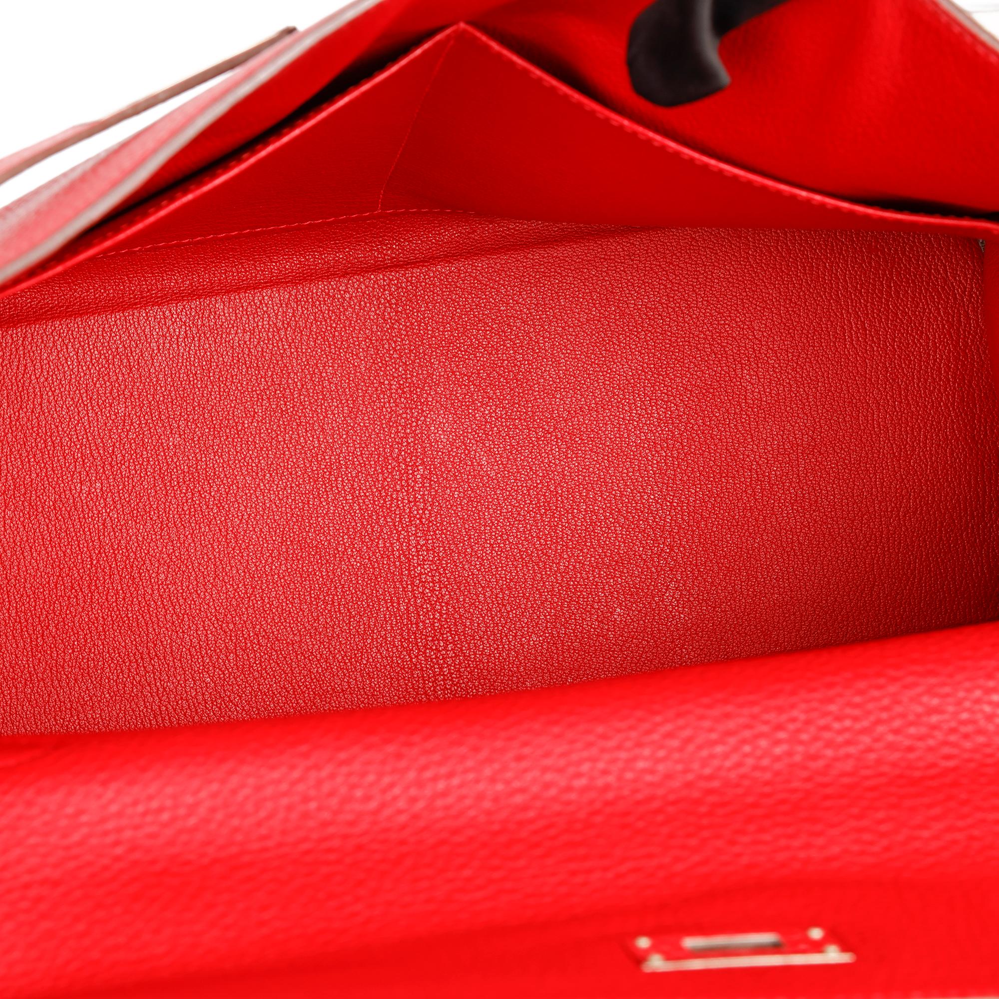 Hermès Rouge Casaque Togo Leather Kelly 35cm  2
