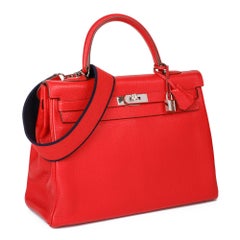 Hermès Rouge Casaque Togo Leather Kelly 35cm