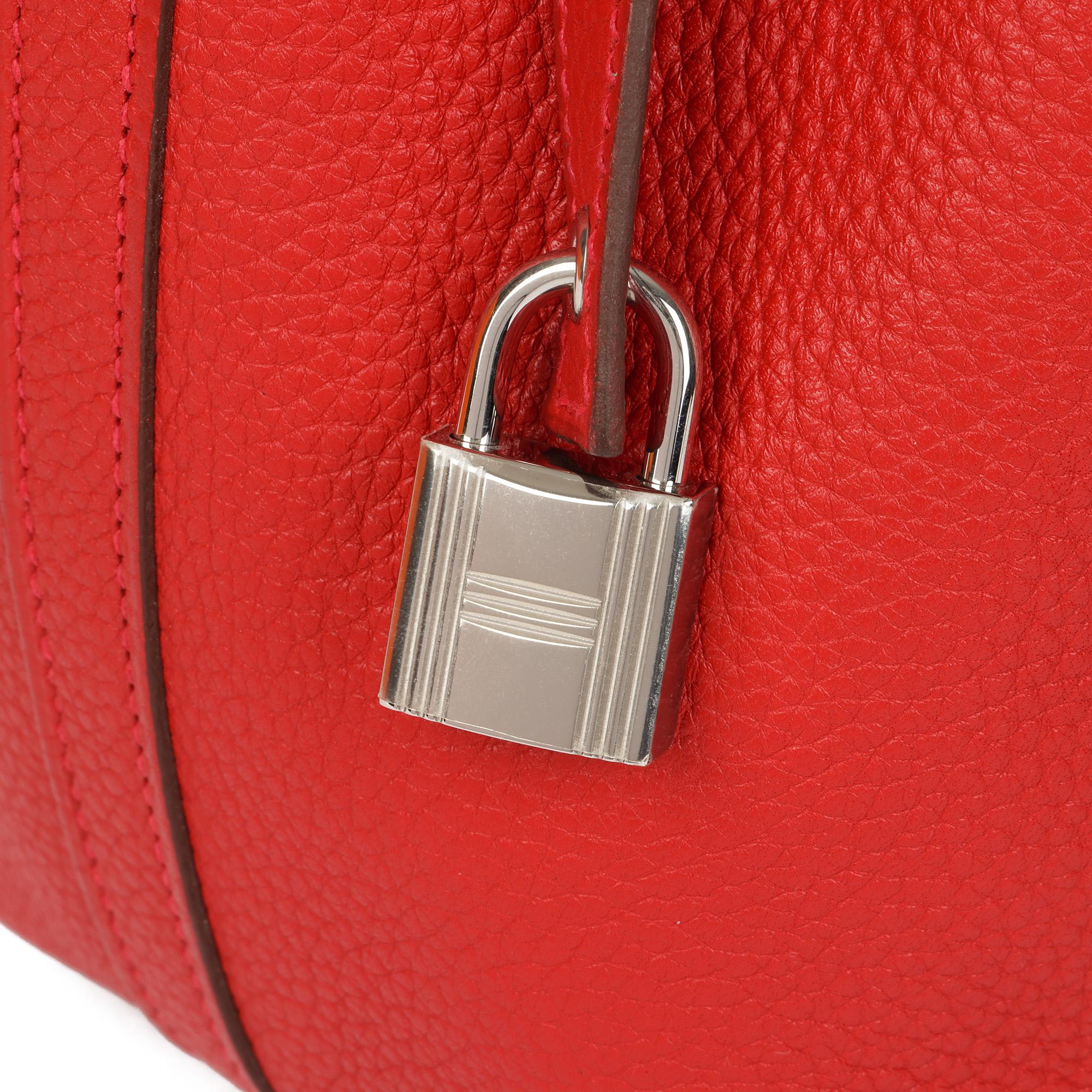 Hermès ROUGE CASAQUE TOGO LEATHER PICOTIN LOCK 18 In Excellent Condition In Bishop's Stortford, Hertfordshire