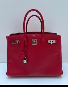Sac Hermes Rouge Casque Birkin 35