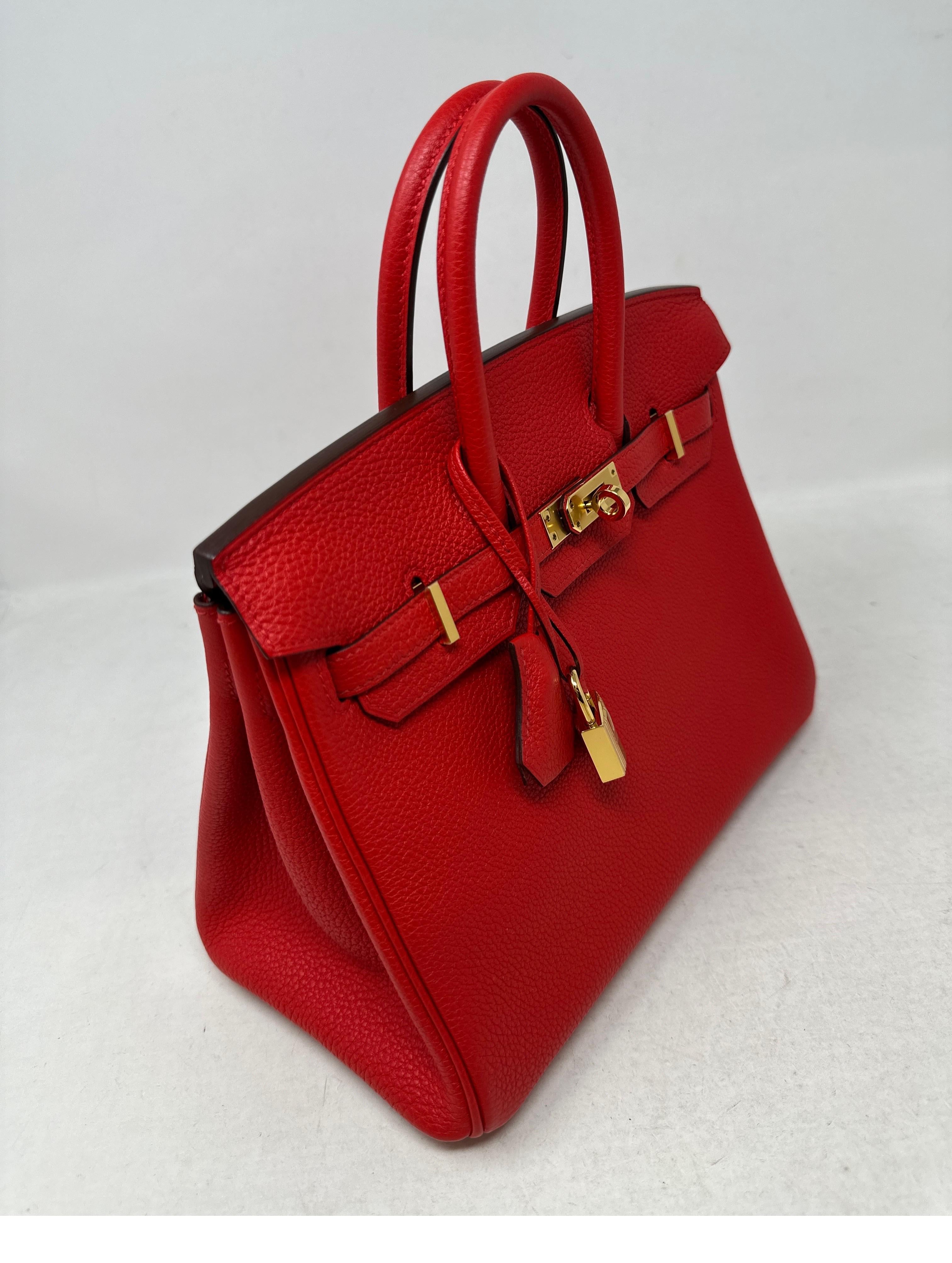 Hermes Rouge De Coeur Birkin 25 Bag 12