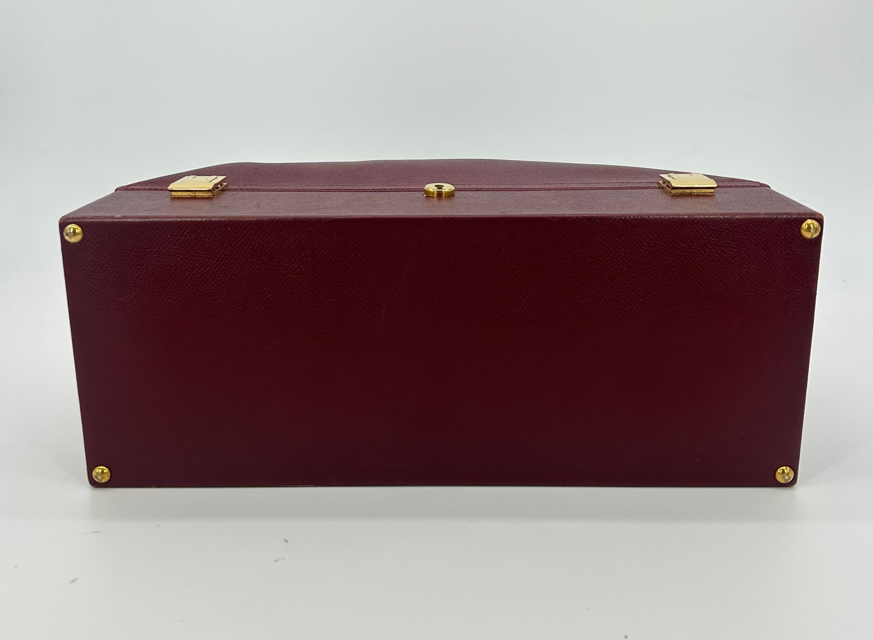 Hermes Rouge Epsom Leather Macpherson Bag c1990s For Sale 2