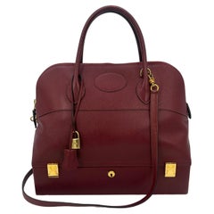 Vintage Hermes Rouge Epsom Leather Macpherson Bag c1990s