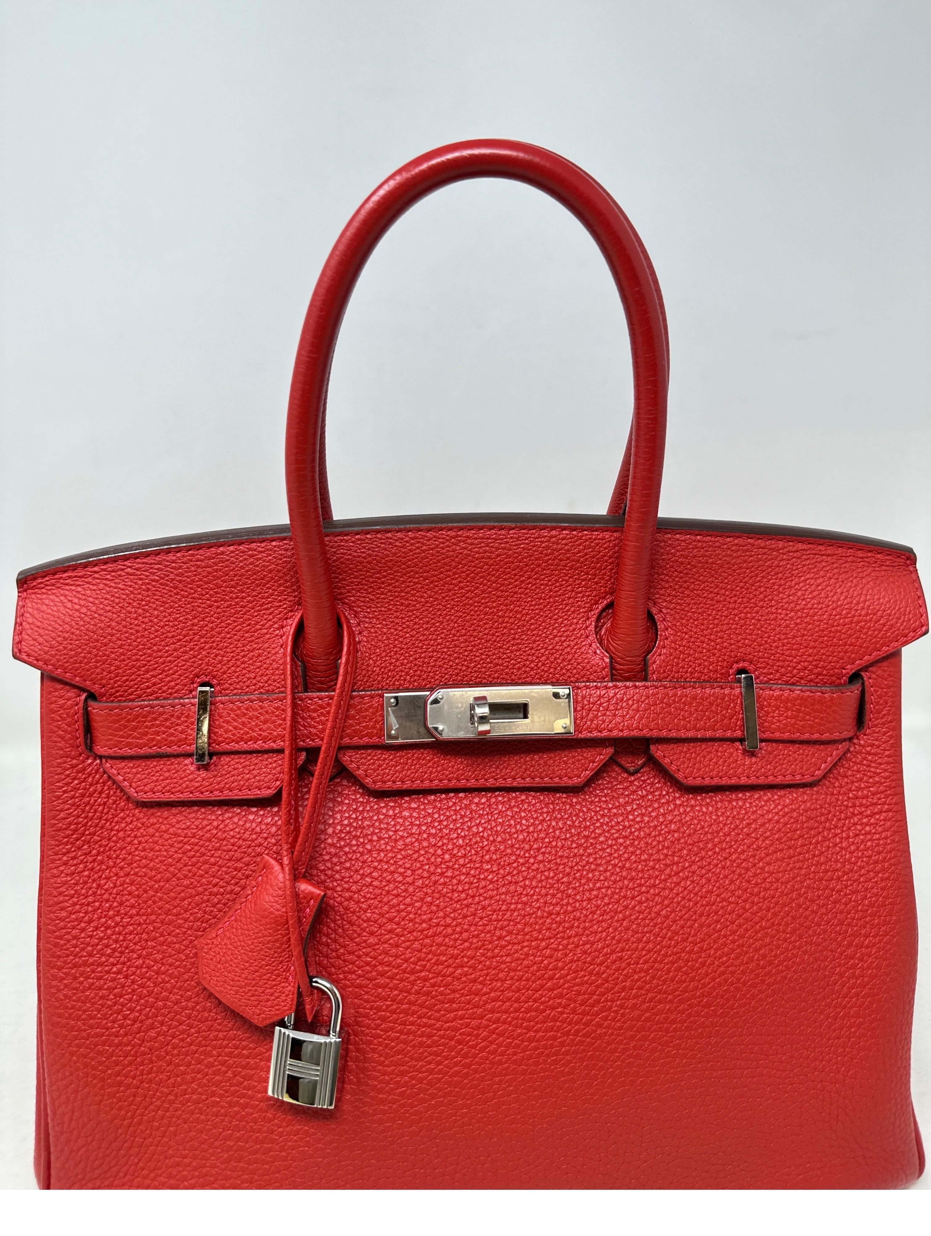 Hermès - Sac Birkin 30 Rouge Garance  12