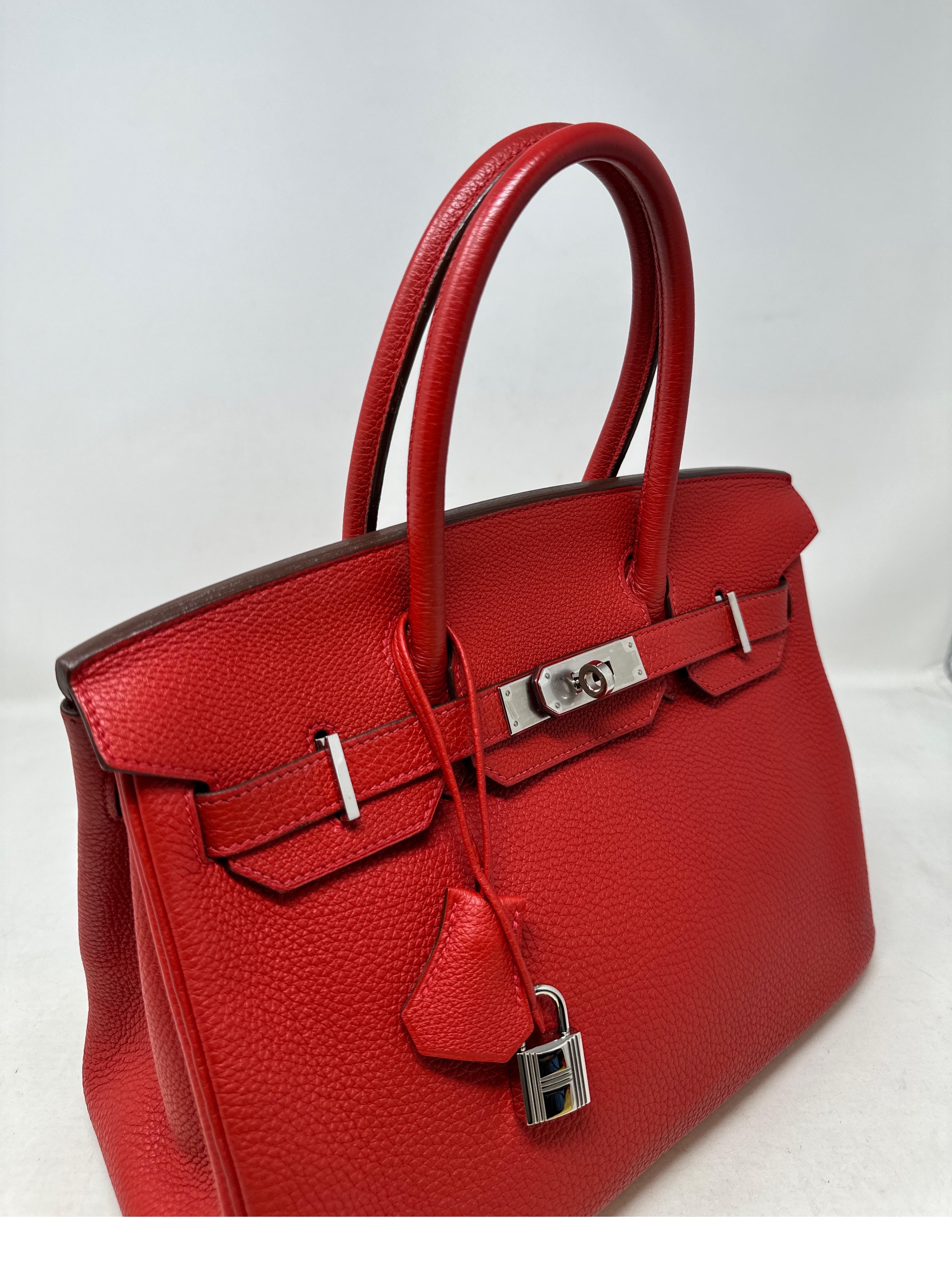 Hermès - Sac Birkin 30 Rouge Garance  14