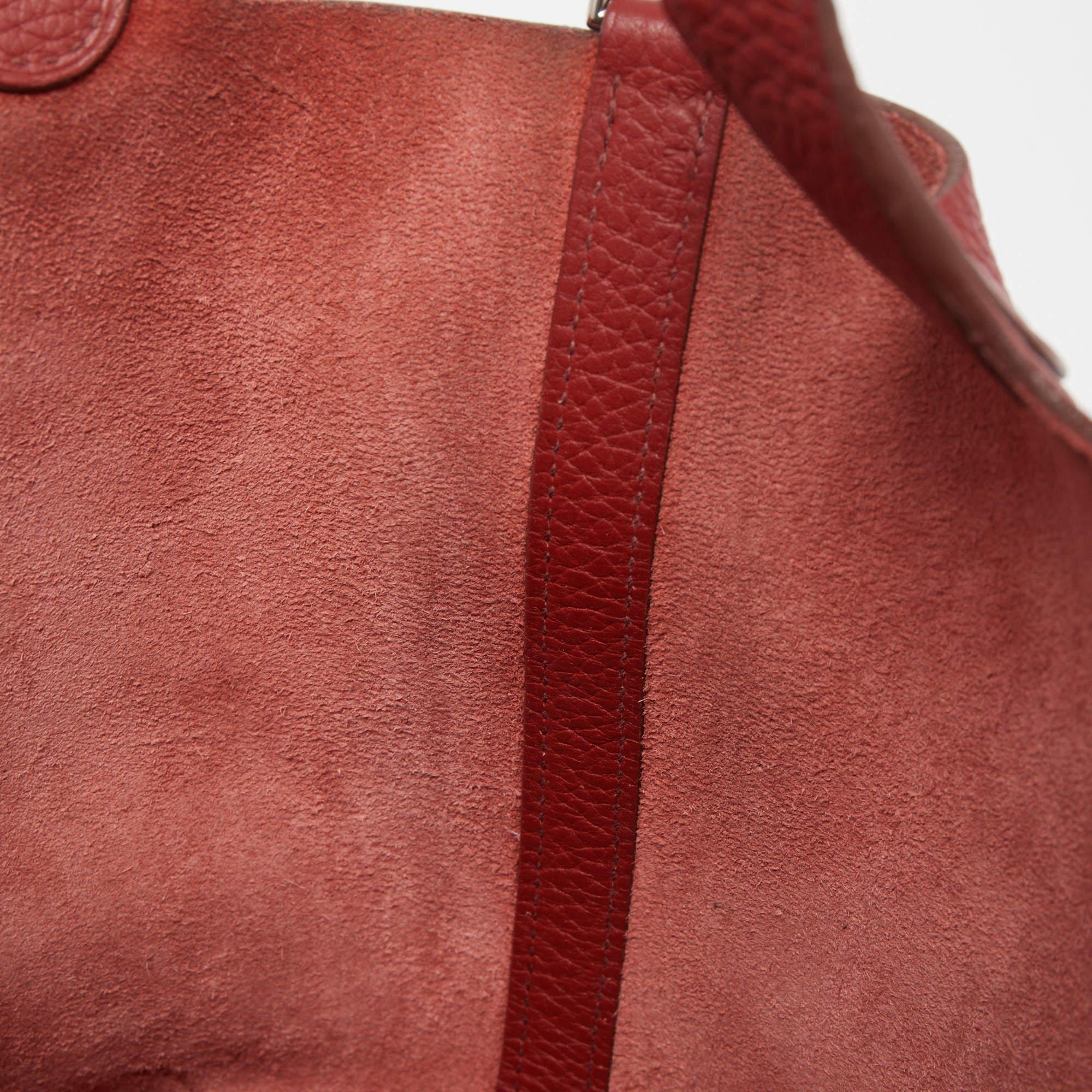 Hermes Rouge Garance Leather Picotin Lock 18 Bag 5