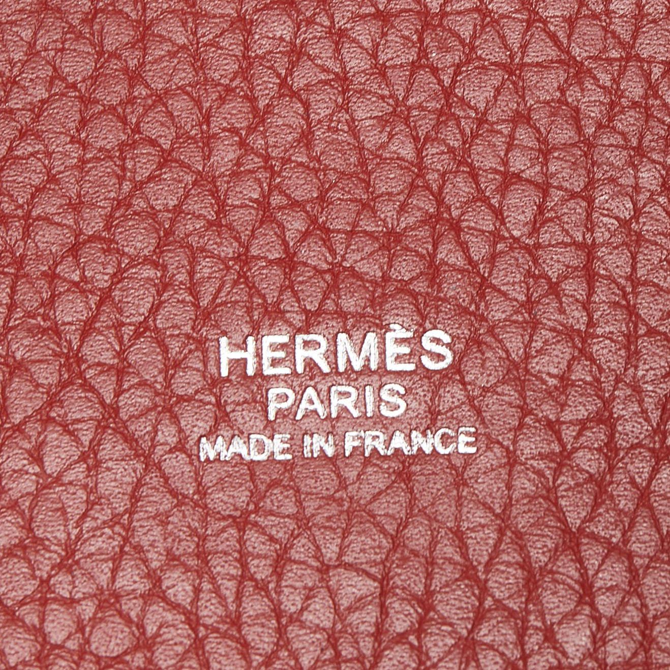 Hermes Rouge Garance Leather Picotin Lock 18 Bag 9