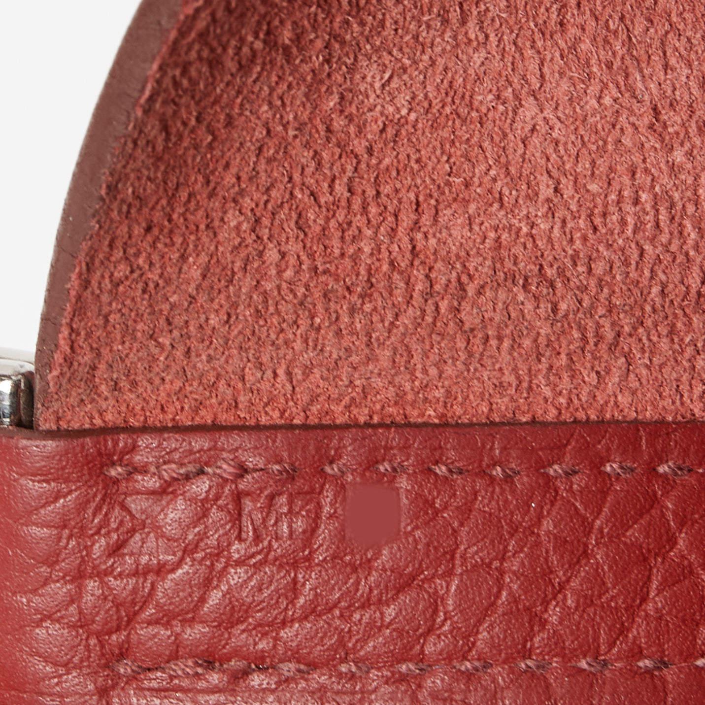 Hermes Rouge Garance Leather Picotin Lock 18 Bag 13
