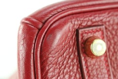 Hermès Rouge Garance Togo Leather Birkin 30 GHW 3H1028
