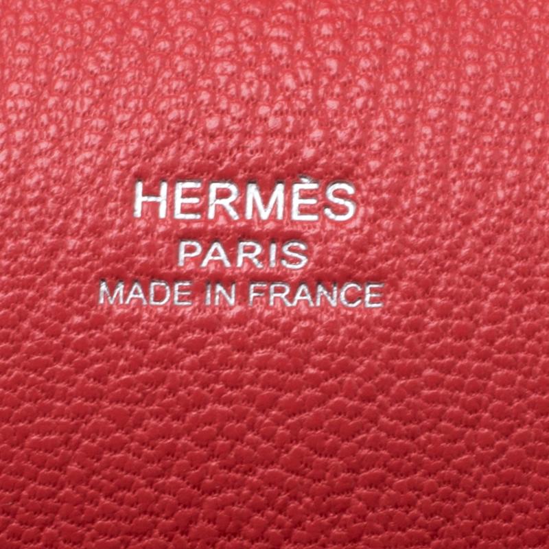 Hermes Rouge Garance Togo Leather Jypsiere 28 Bag 1