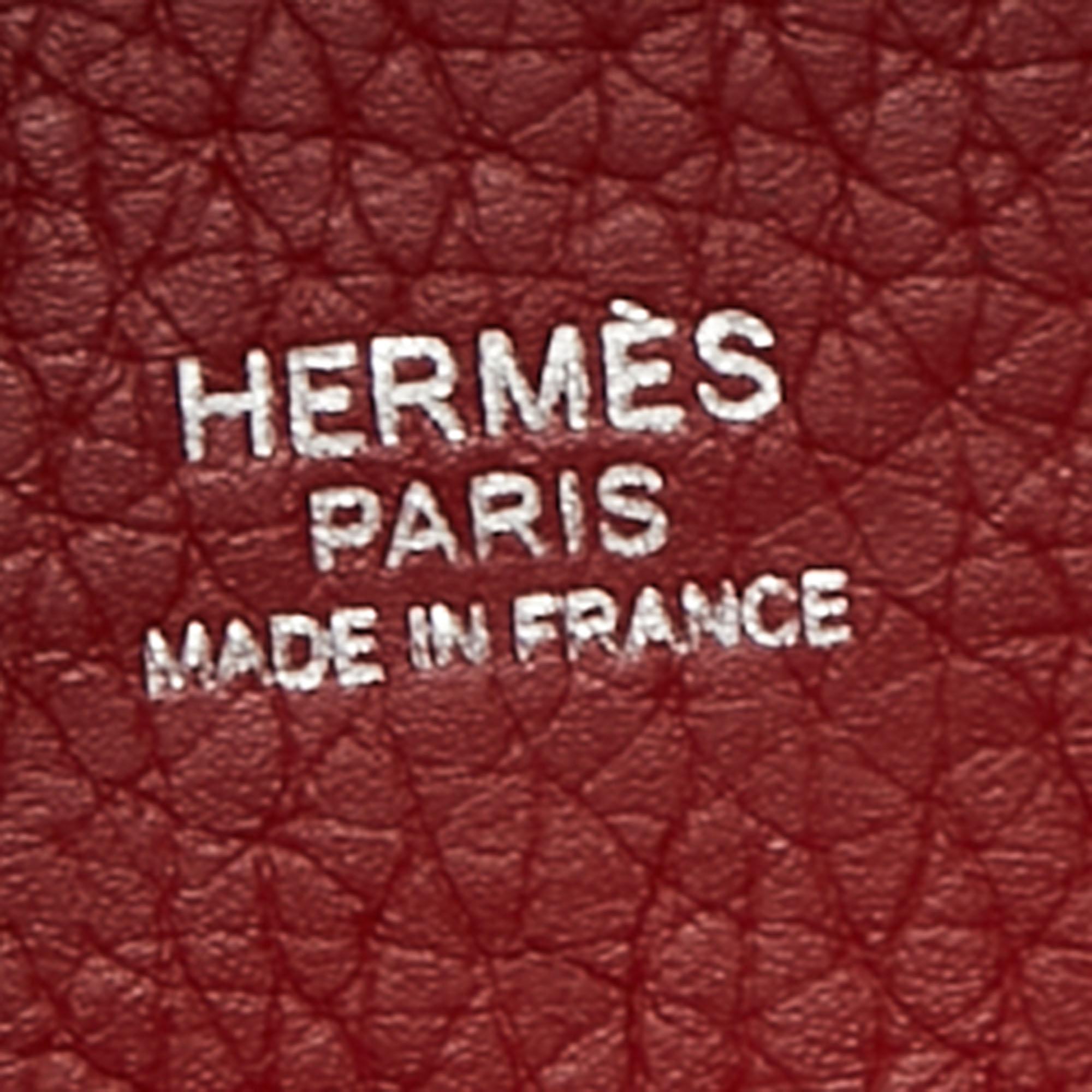 Hermes Rouge Garance Togo Leather Picotin Lock 18 Bag 5