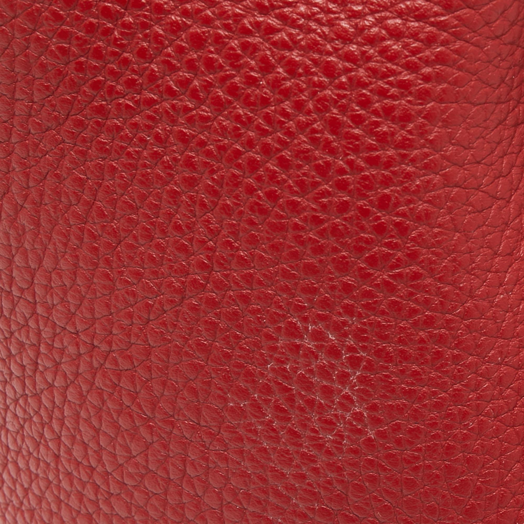 Hermes Rouge Garance Togo Leather Picotin Lock 18 Bag 7