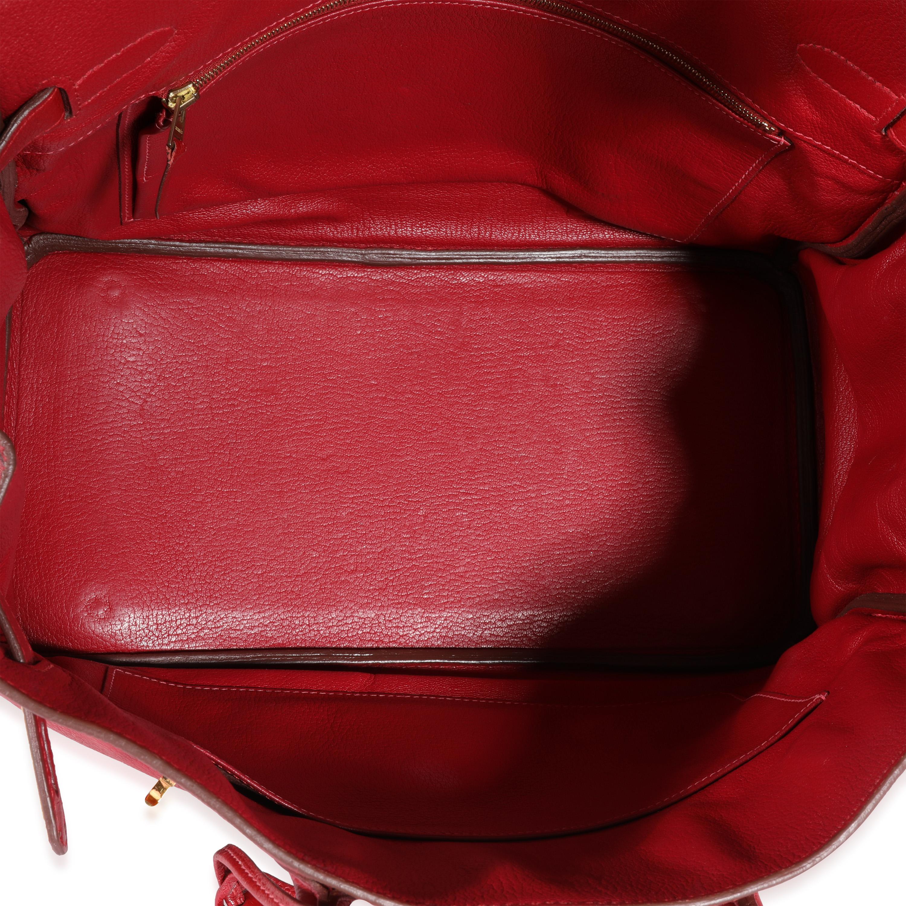 Listing Titel: Hermès Rouge Grenat Clèmence Birkin 35 GHW
SKU: 120331
Zustand: Gebraucht 
Zustand der Handtasche: Sehr gut
Bemerkungen zum Zustand: Kratzer an den Füßen. Abnutzung an Ecken und Griffen. Kratzer an der Hardware. Abnutzung der