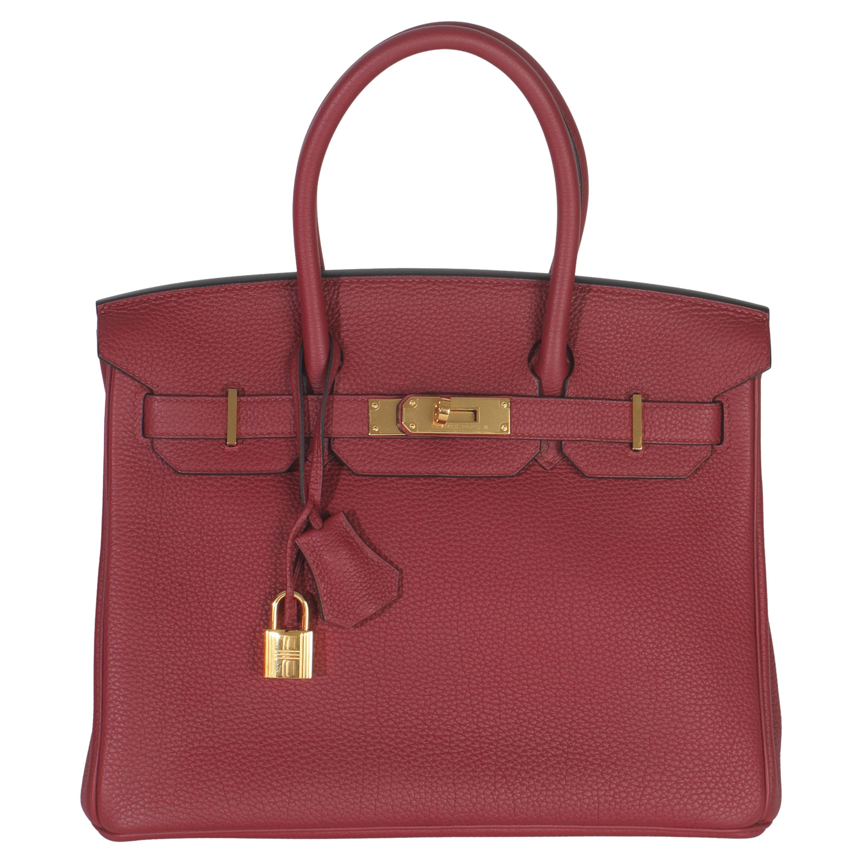 Hermès Rouge Grenat Togo Birkin 30 GHW