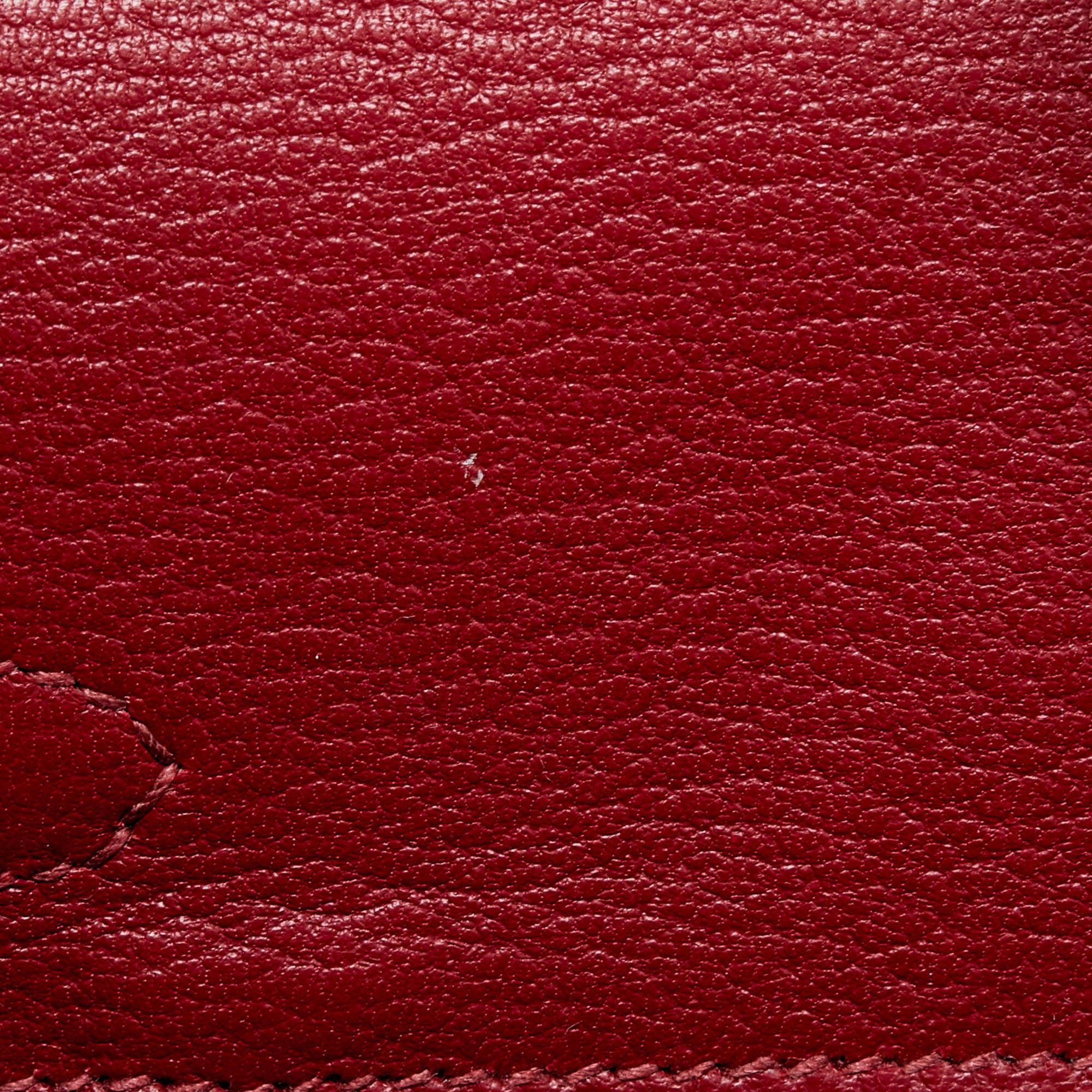 Hermès Rouge Grenat Togo Leather Gold Finish Birkin 25 Bag 2