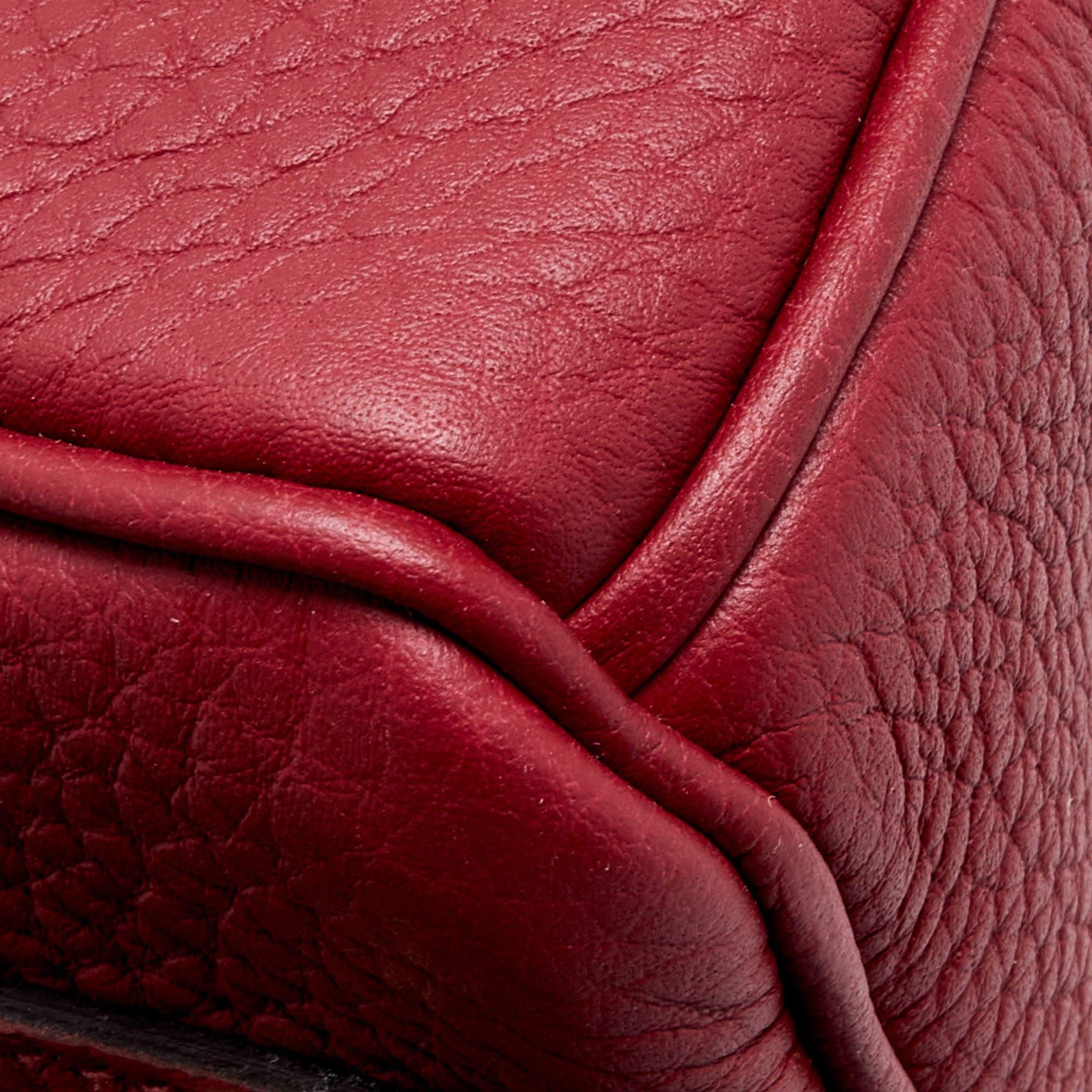 Hermès Rouge Grenat Togo Leather Gold Finish Birkin 25 Bag 5