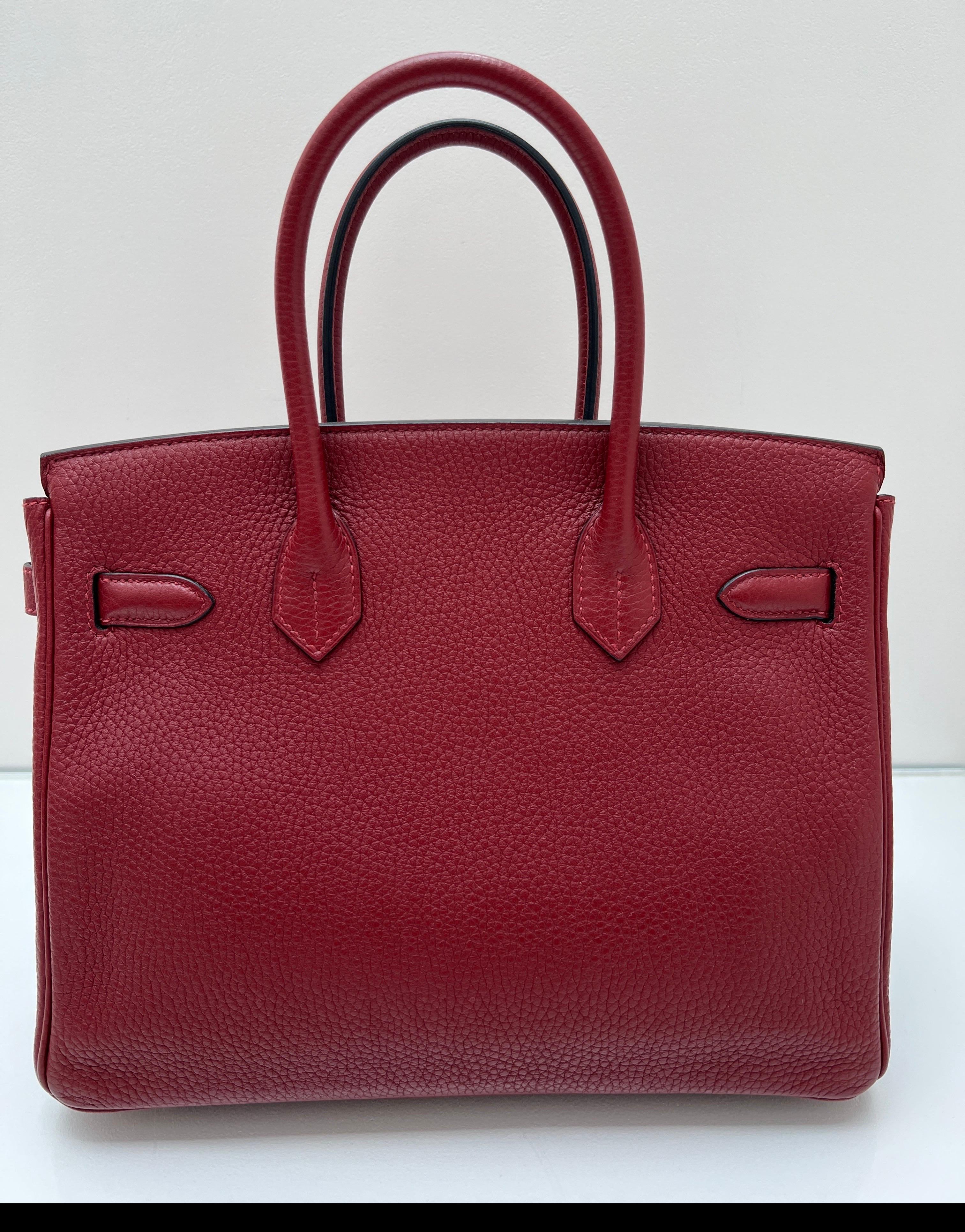 Hermes Rouge H Birkin 30 Tasche aus Birkin für Damen oder Herren im Angebot
