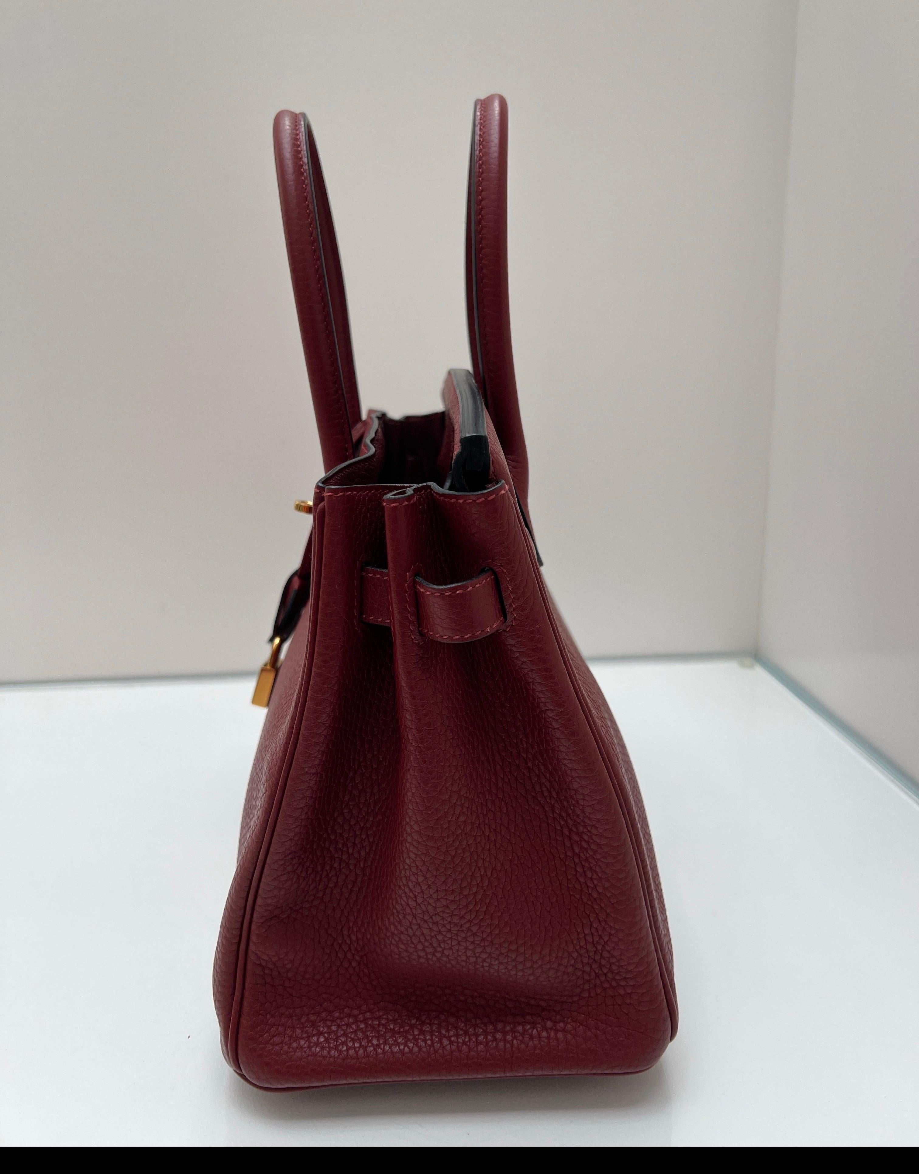 Hermes Rouge H Birkin 30 Tasche aus Birkin im Angebot 4