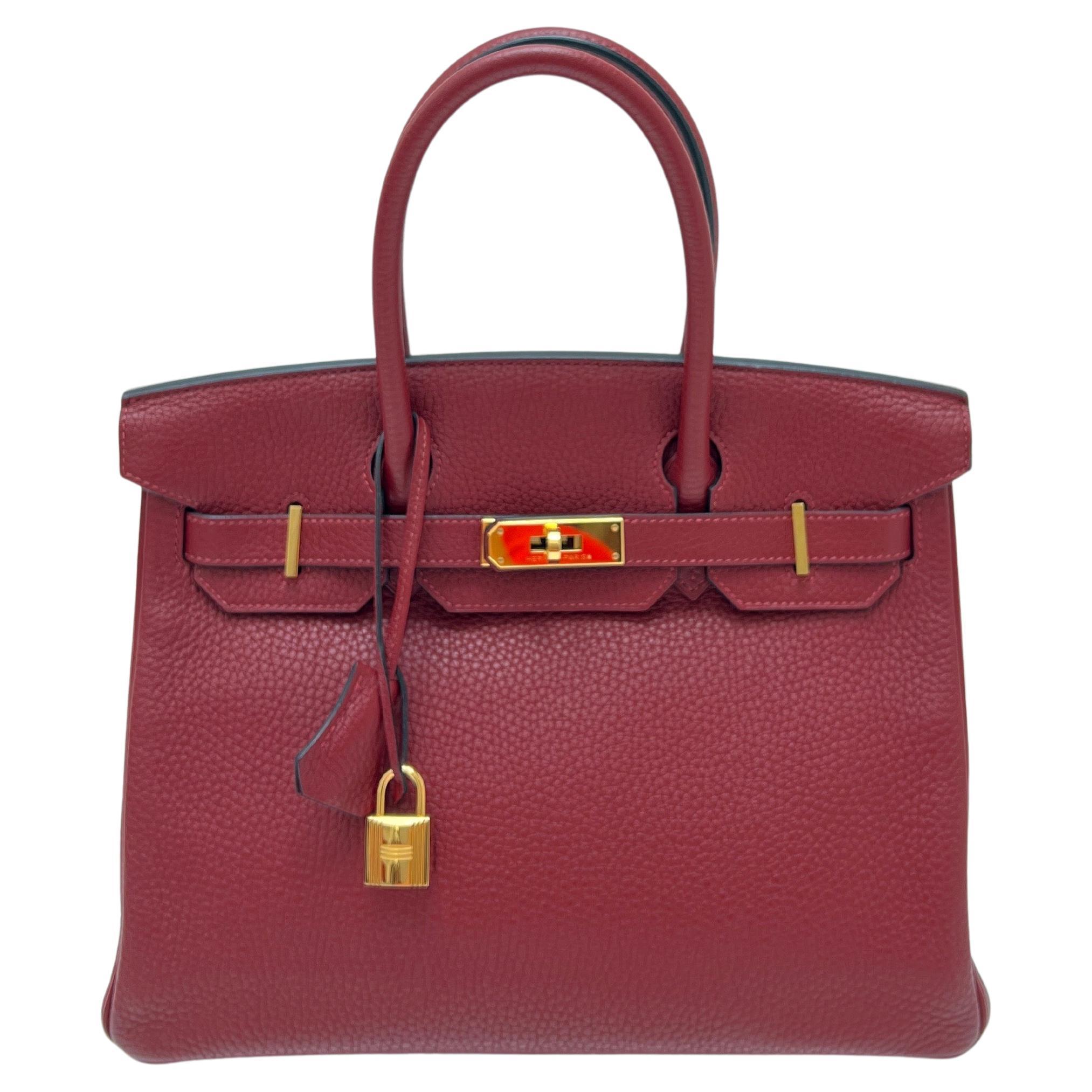 Hermes Rouge H Birkin 30 Tasche aus Birkin im Angebot