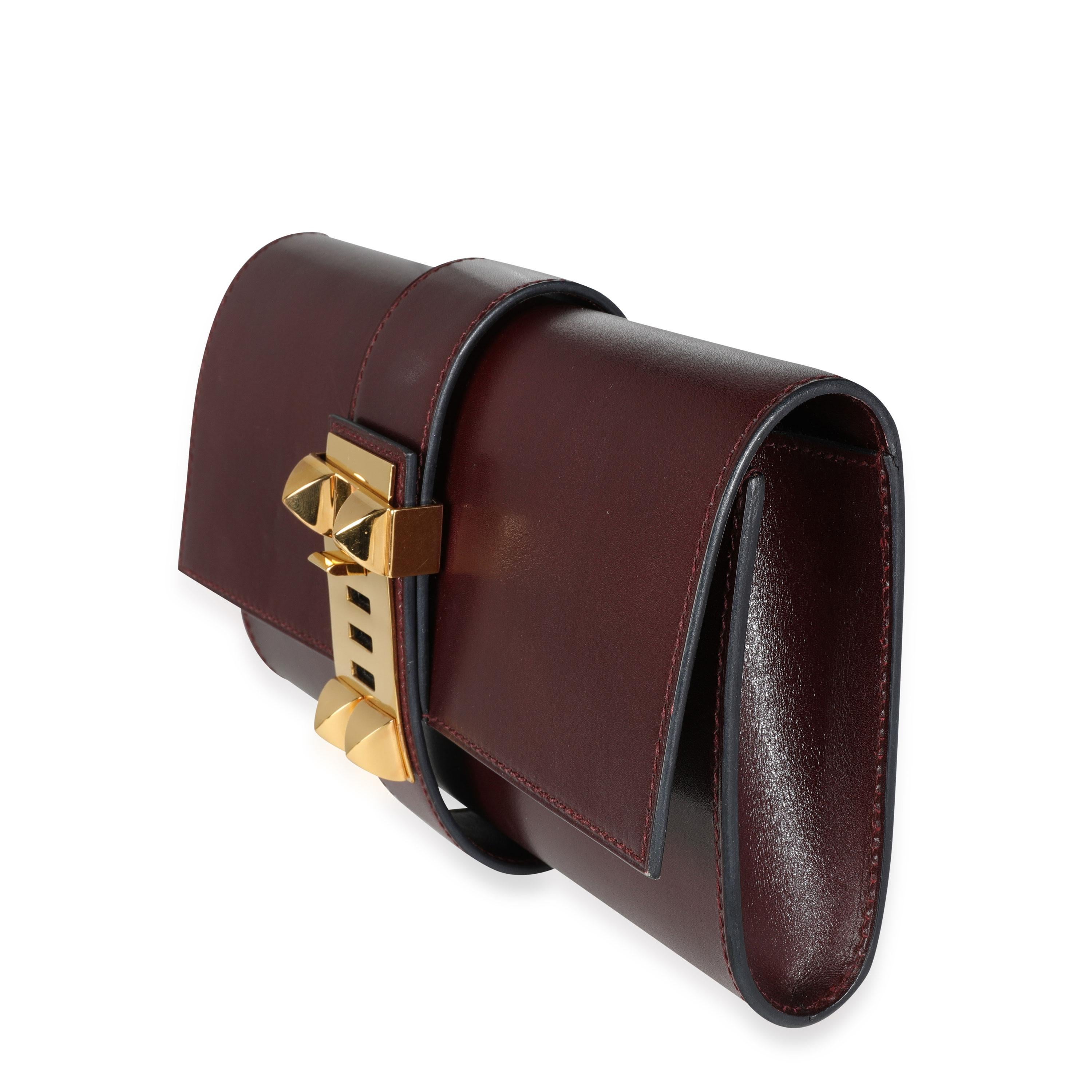 Nero Hermès Rouge H Box Calf Medor 23 GHW