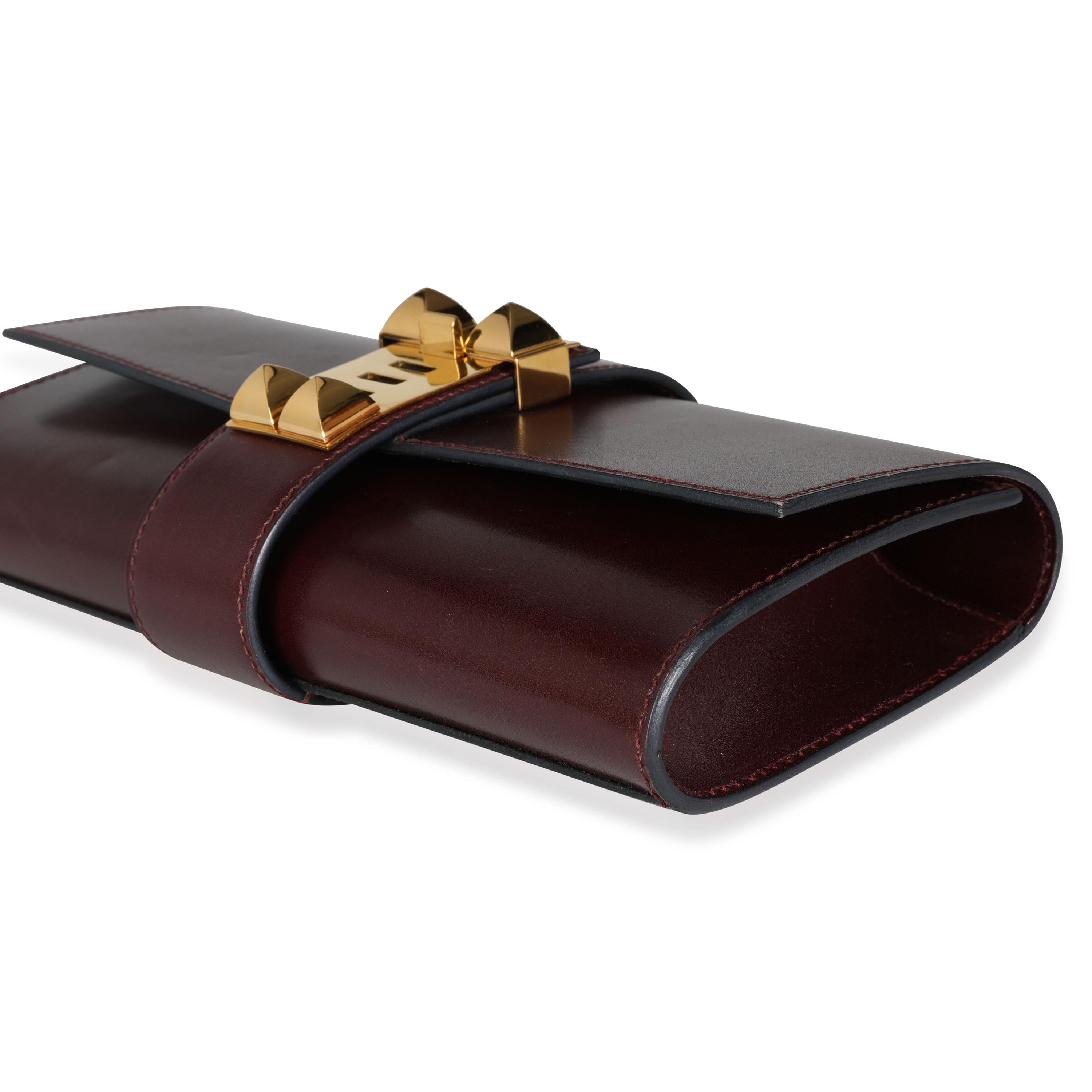 Hermès Rouge H Box Calf Medor 23 GHW 1