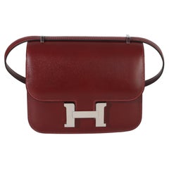 Hermès Rouge H Box Constance 18 PHW