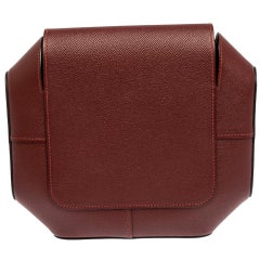 Hermès Rouge H Epsom Cuir Octogone Clutch