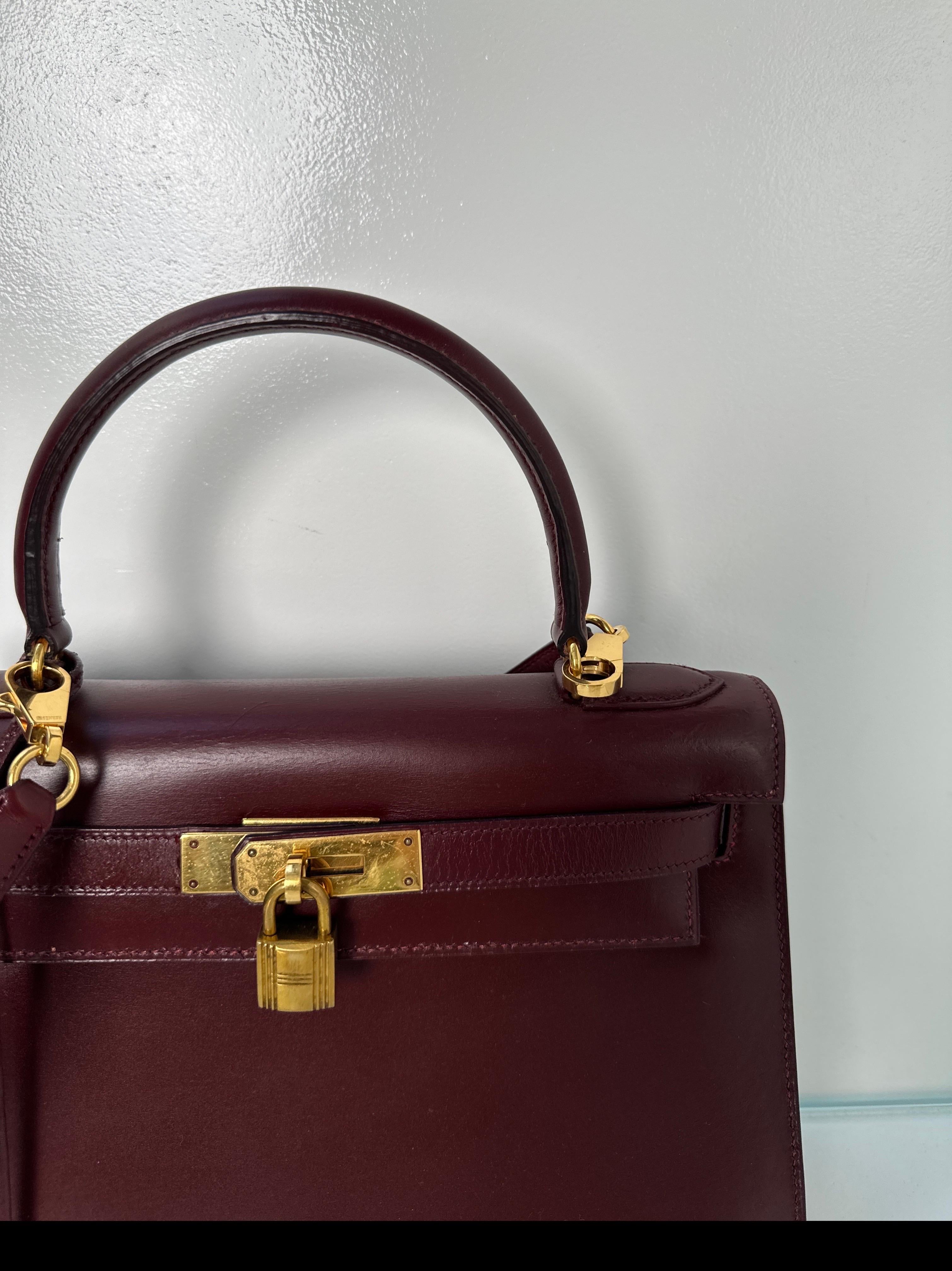 Hermes Rouge H Kelly 28 Bag 6