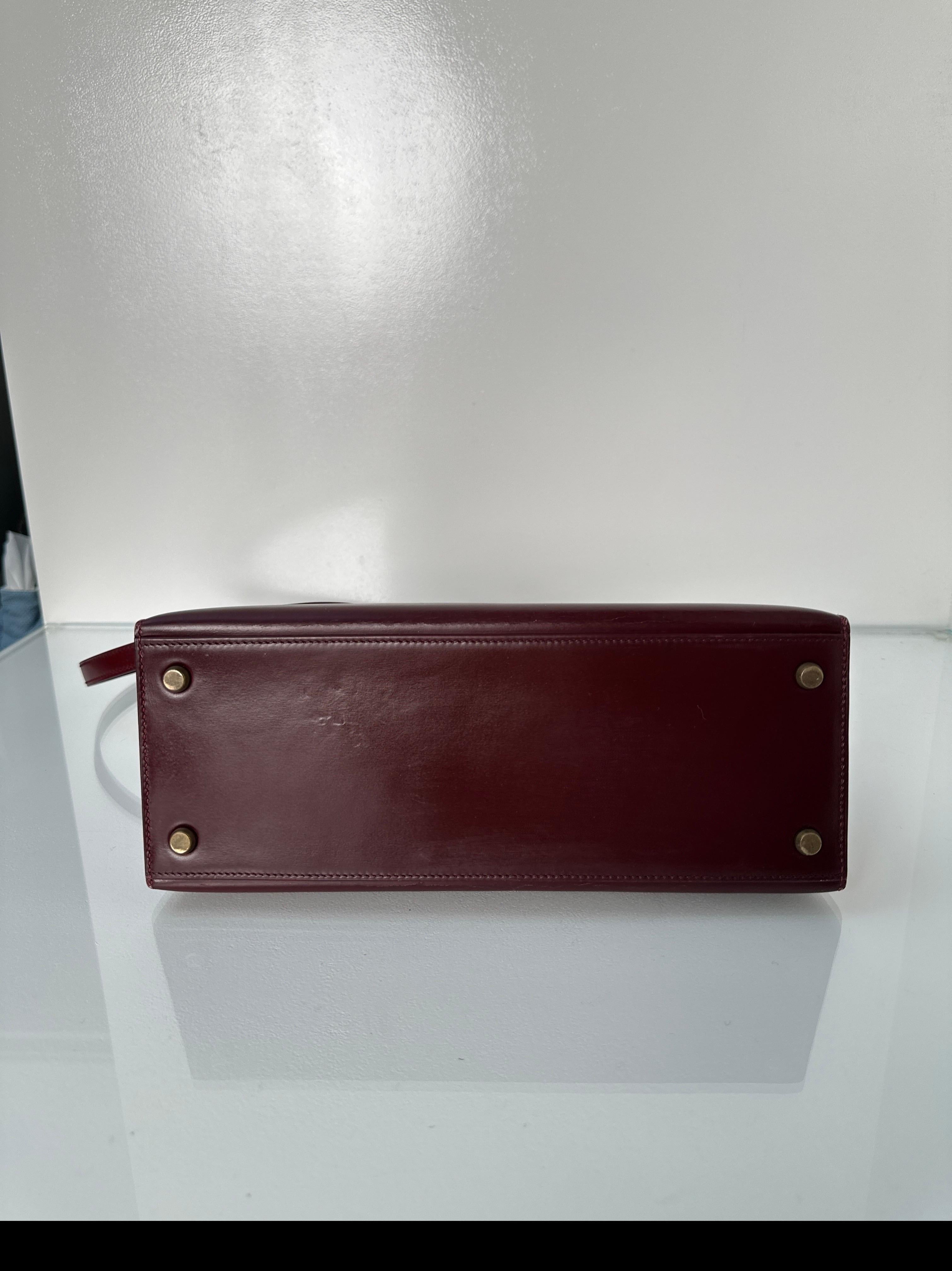 Hermes Rouge H Kelly 28 Bag 8