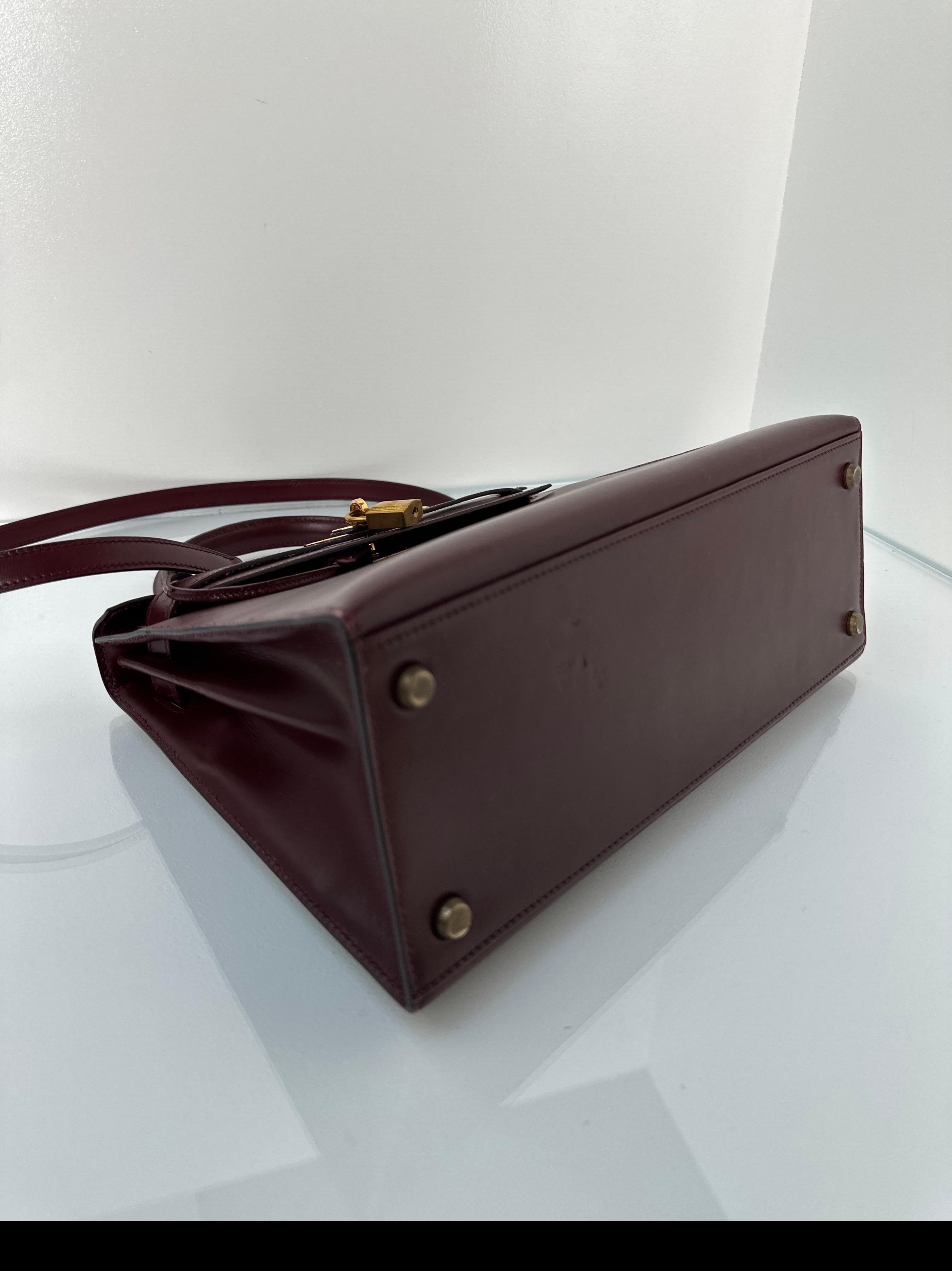 Hermes Rouge H Kelly 28 Bag 9