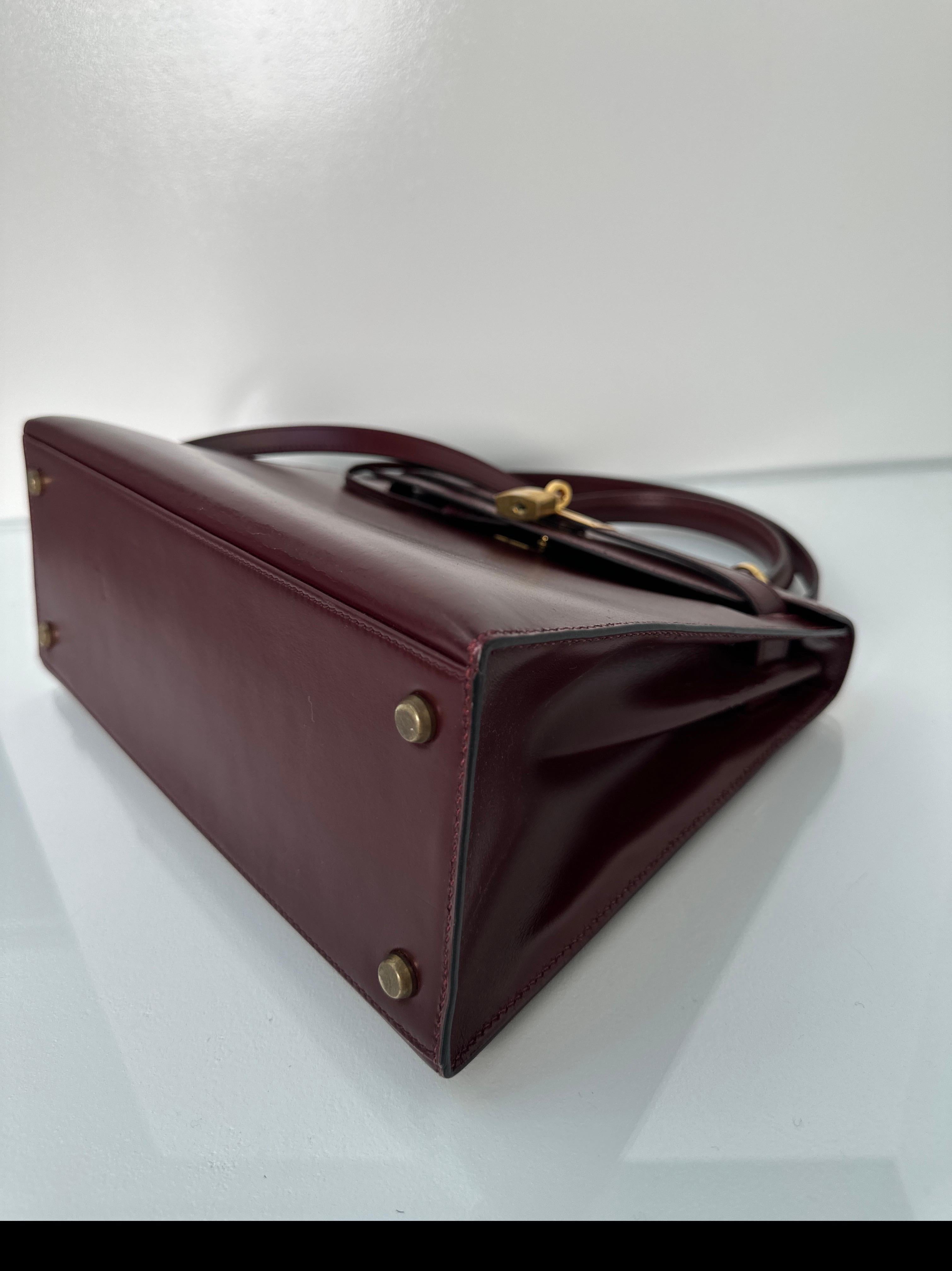 Hermes Rouge H Kelly 28 Bag 10