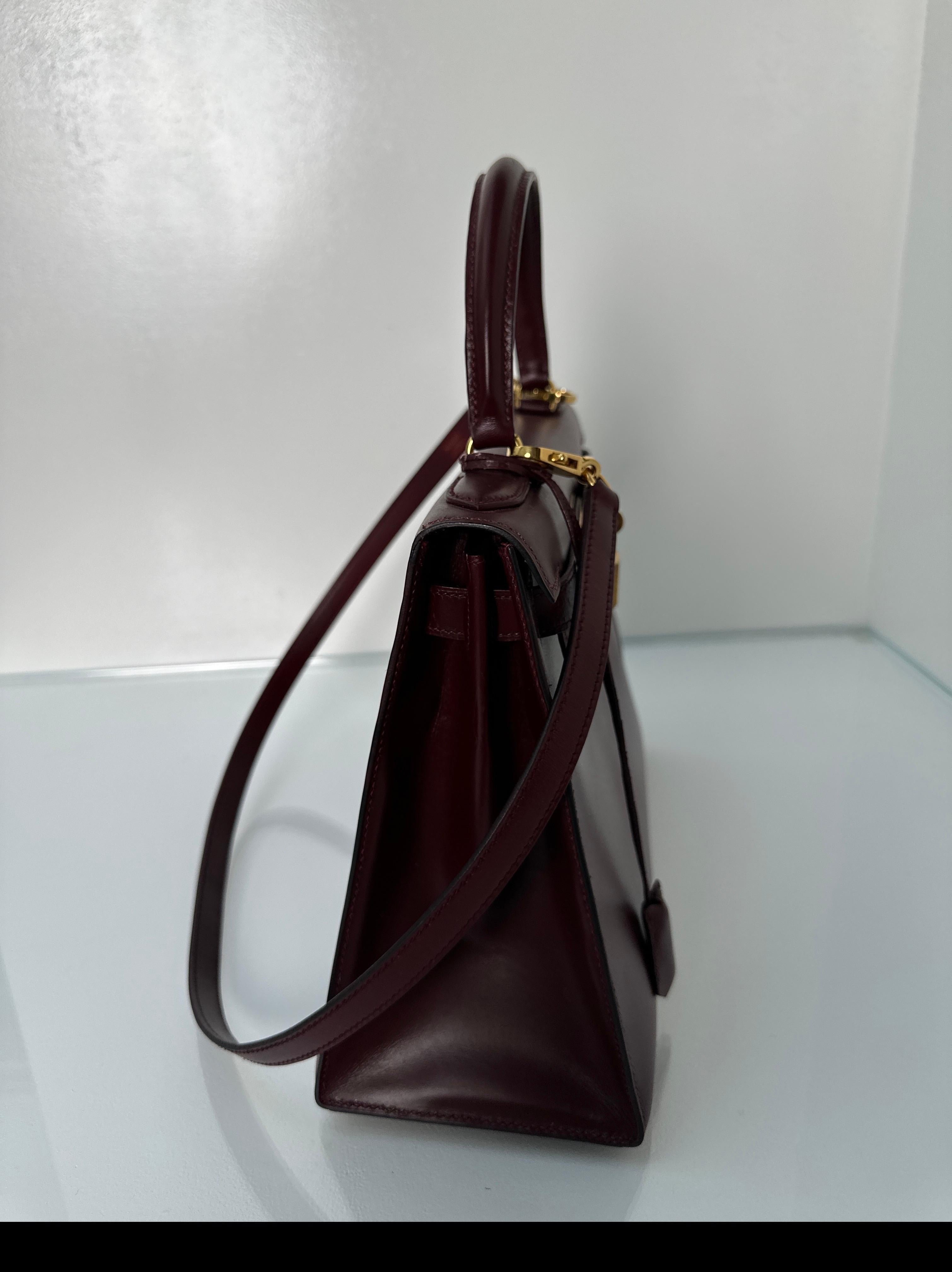 Women's or Men's Hermes Rouge H Kelly 28 Bag