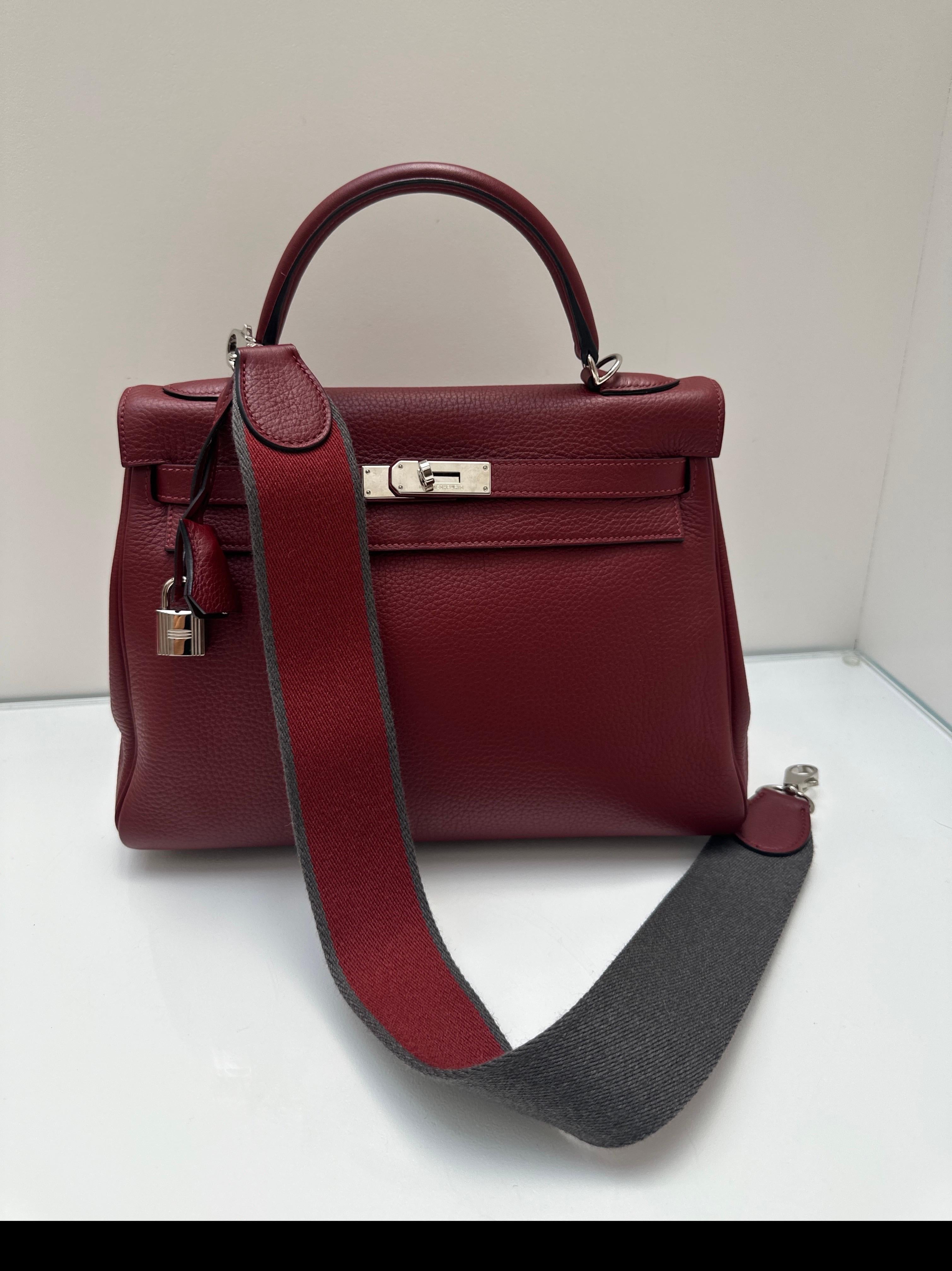 Bolso Hermes Rouge H Kelly 32 en venta 8