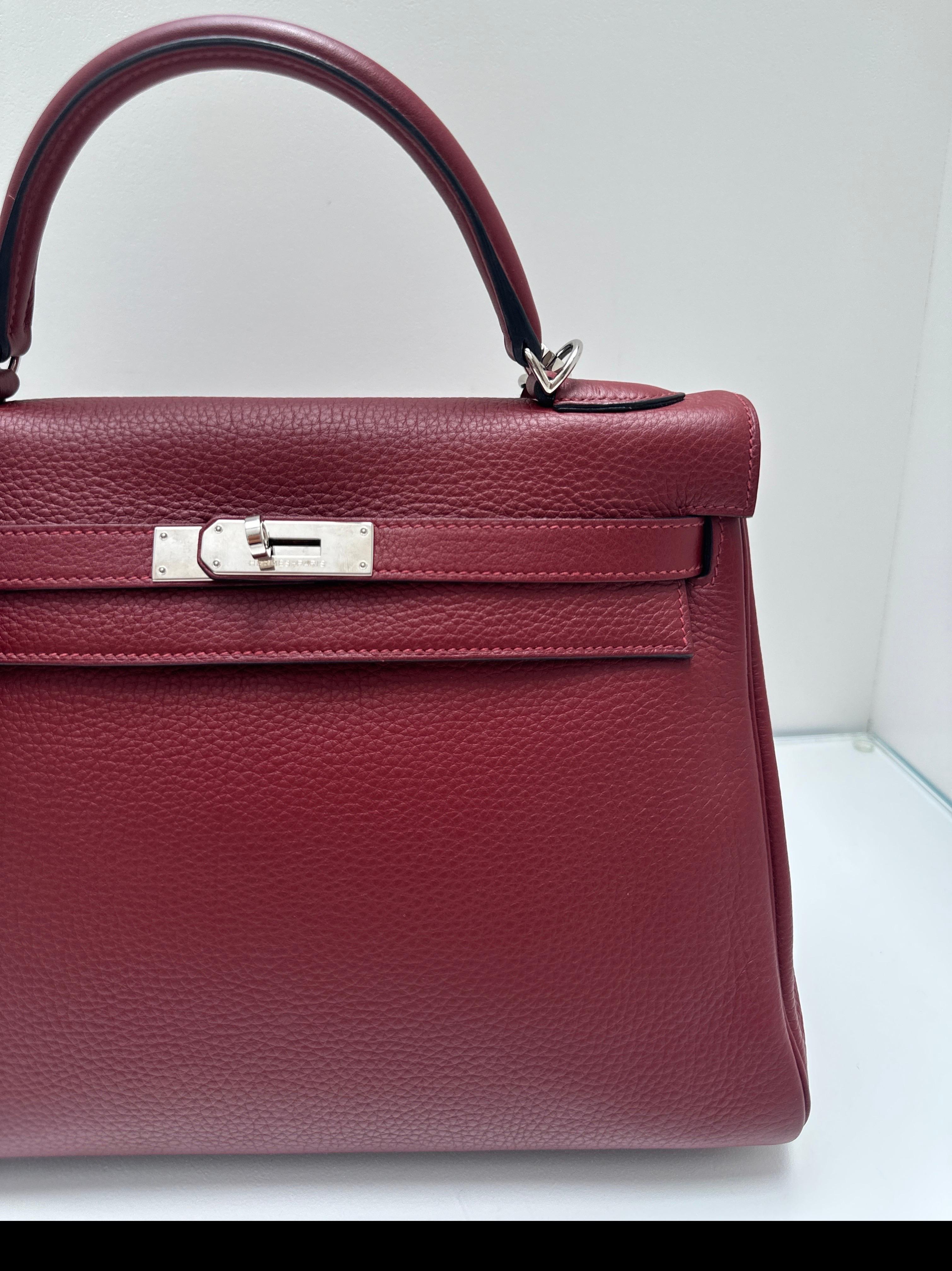 Bolso Hermes Rouge H Kelly 32 en venta 1