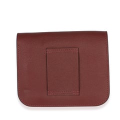Hermès Rouge H Rose Azalee Evercolor Bicolore Constance Slim Wallet GHW