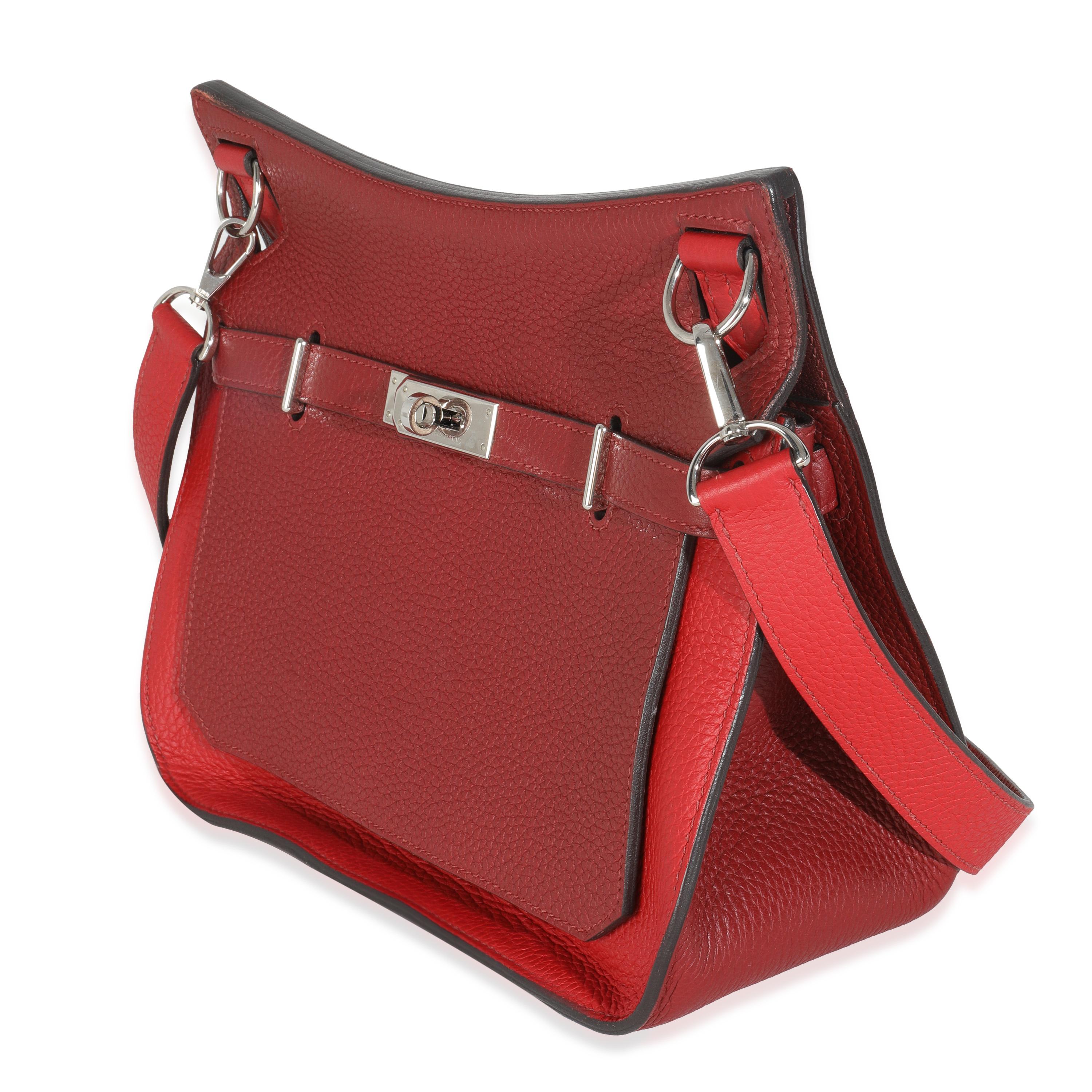 Women's Hermès Rouge H Rouge Casaque Clemence Team Jypsiere 28 PHW For Sale