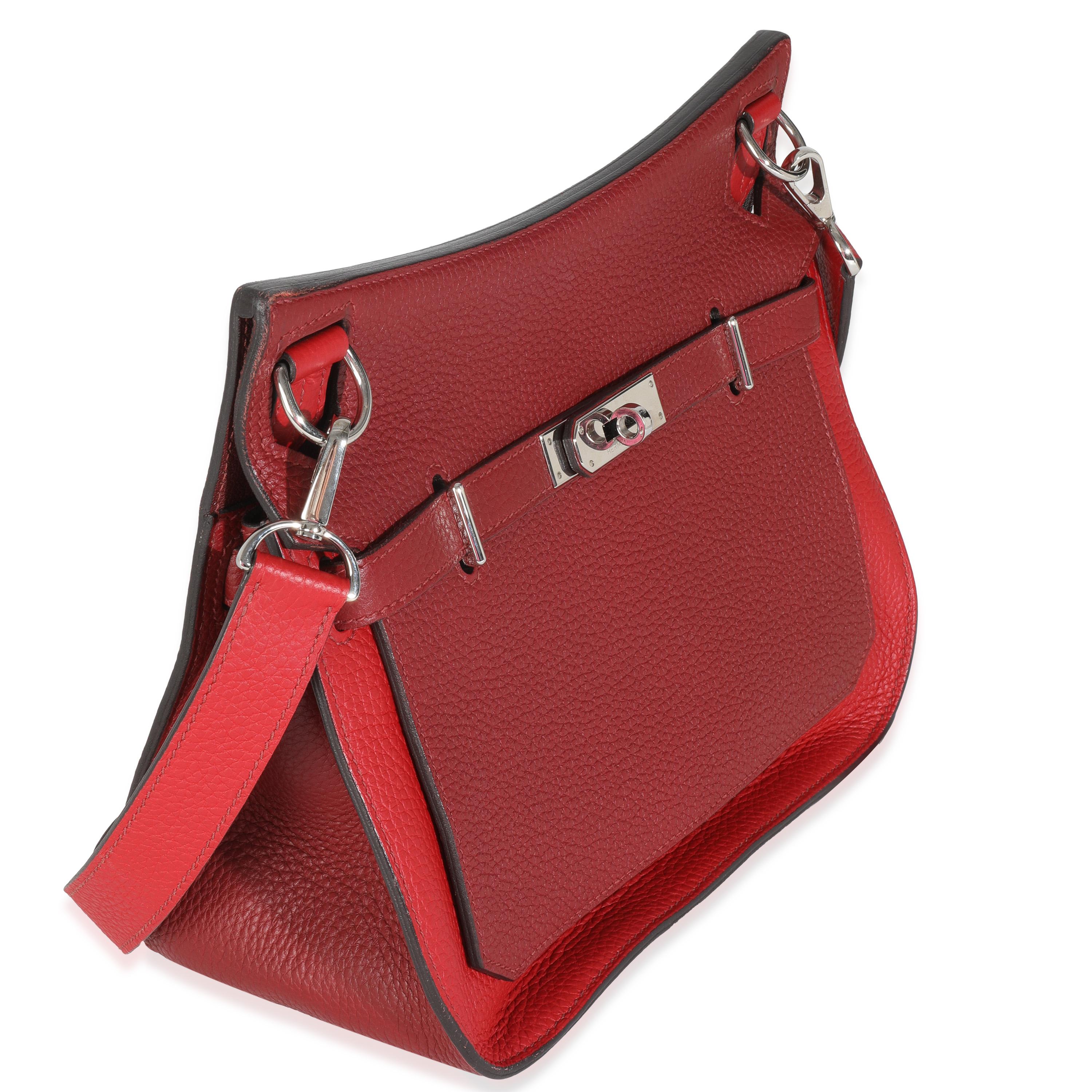 Hermès Rouge H Rouge Casaque Clemence Team Jypsiere 28 PHW For Sale 1