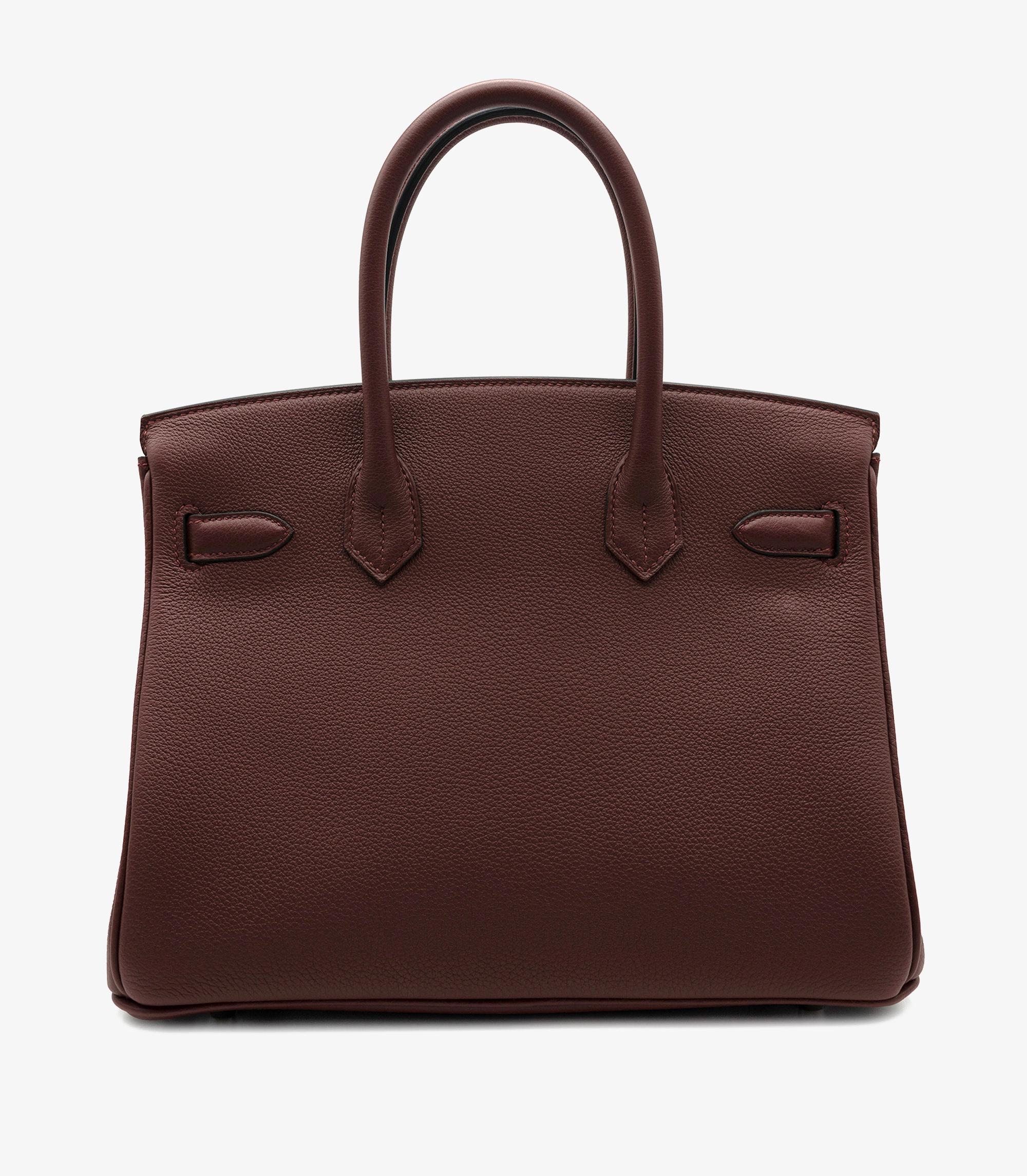 Hermès Rouge H Togo Leather Birkin 30cm Retourne In New Condition For Sale In Bishop's Stortford, Hertfordshire