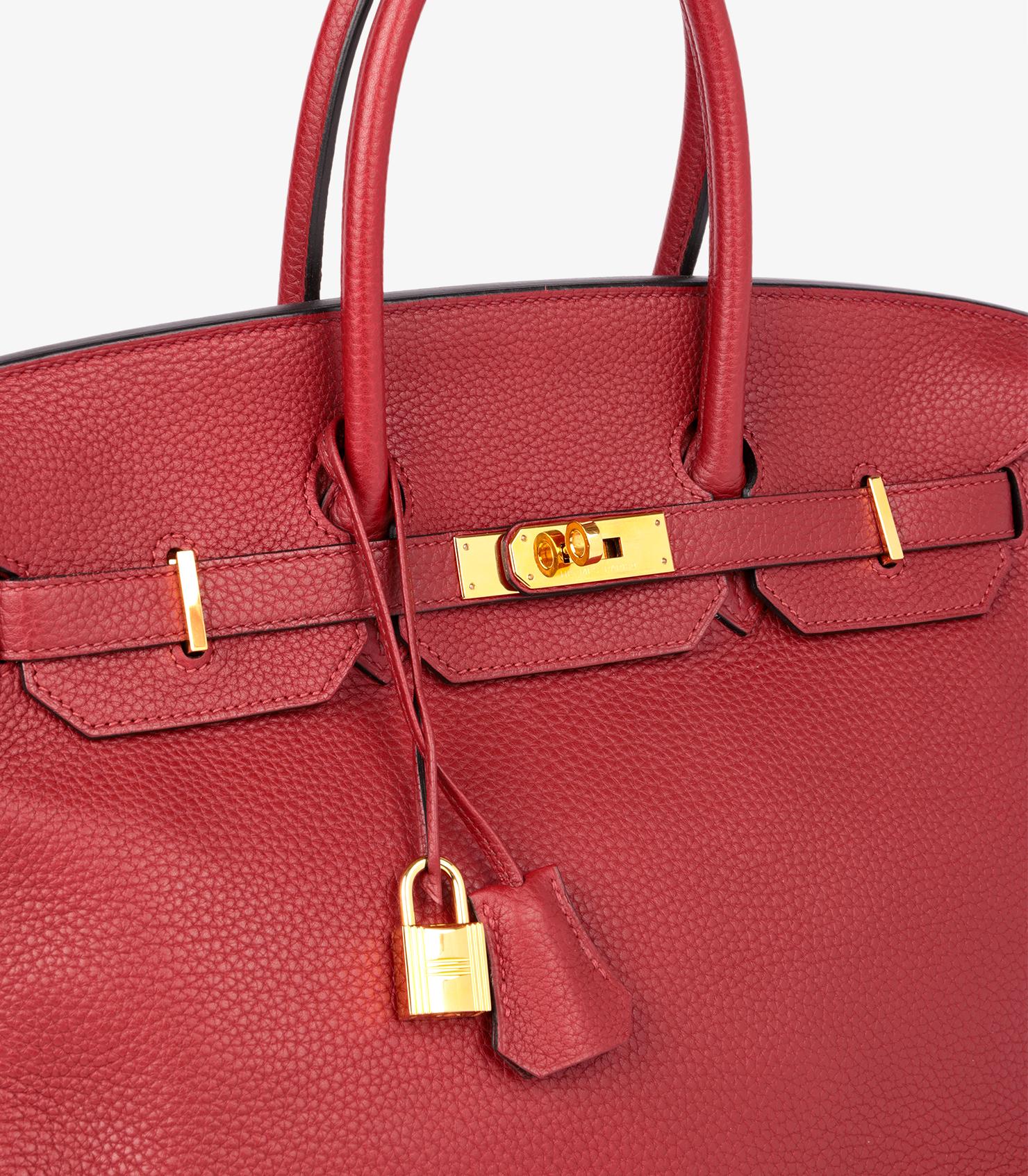 Women's Hermès Rouge H Togo Leather Birkin 35cm