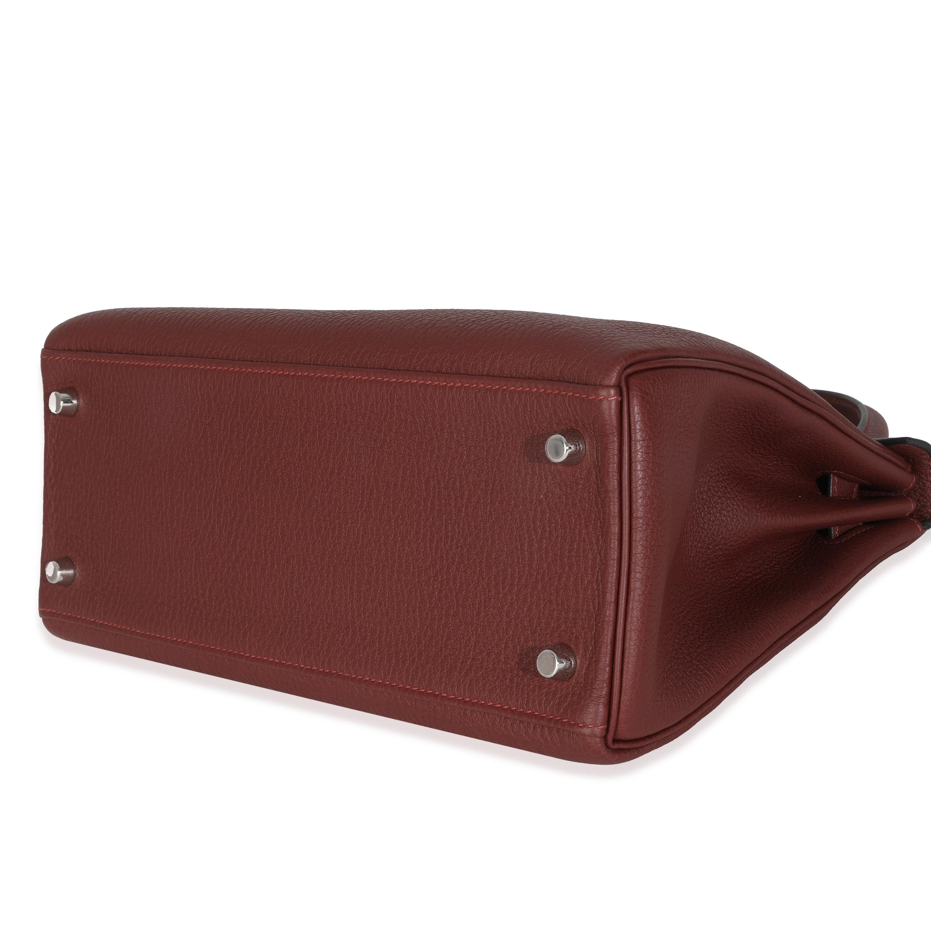 Donna Hermès Rouge H Togo Retourne Kelly 28 PHW in vendita