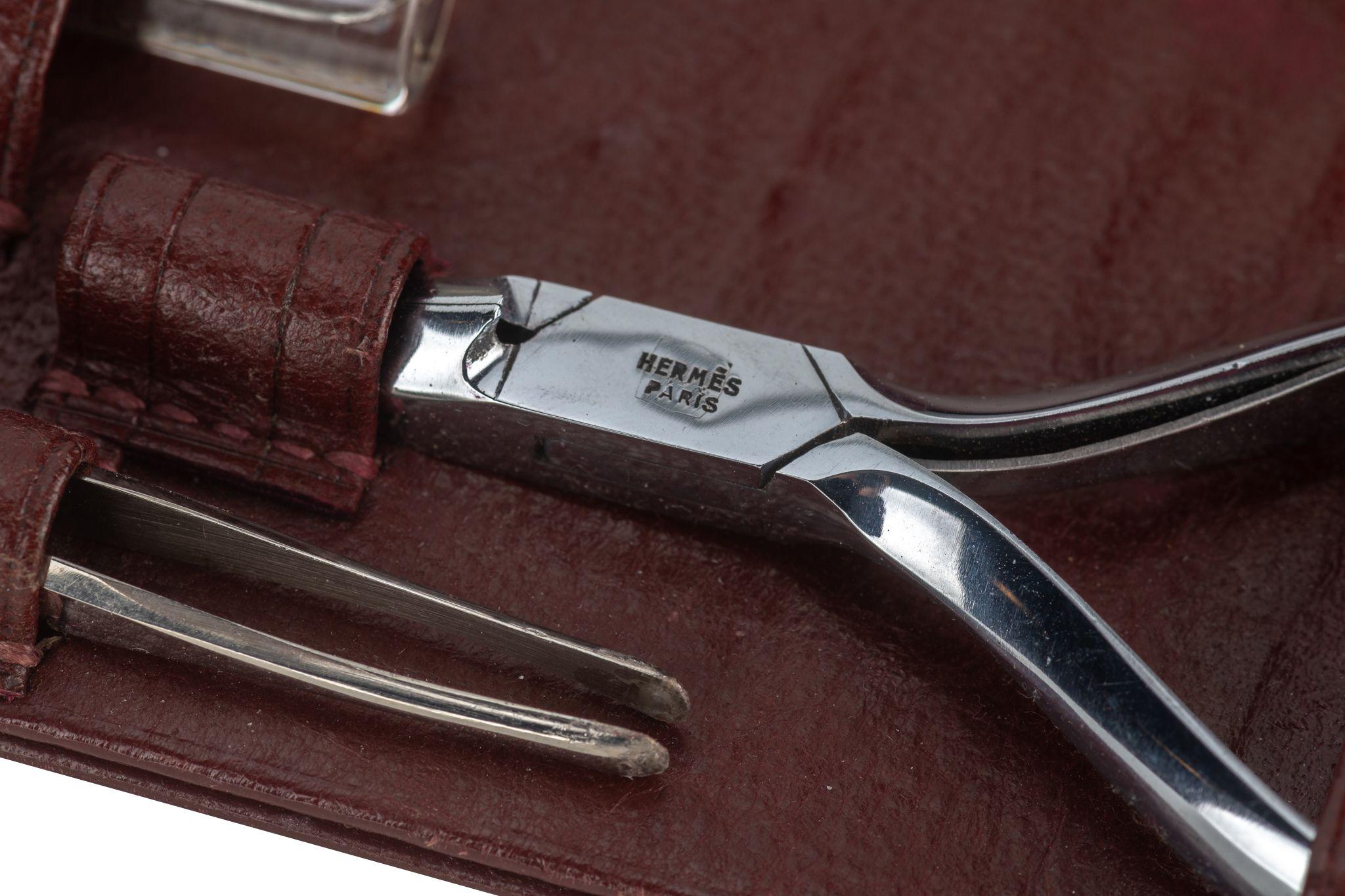 Hermès Rouge H Vintage Pflegeset im Angebot 5