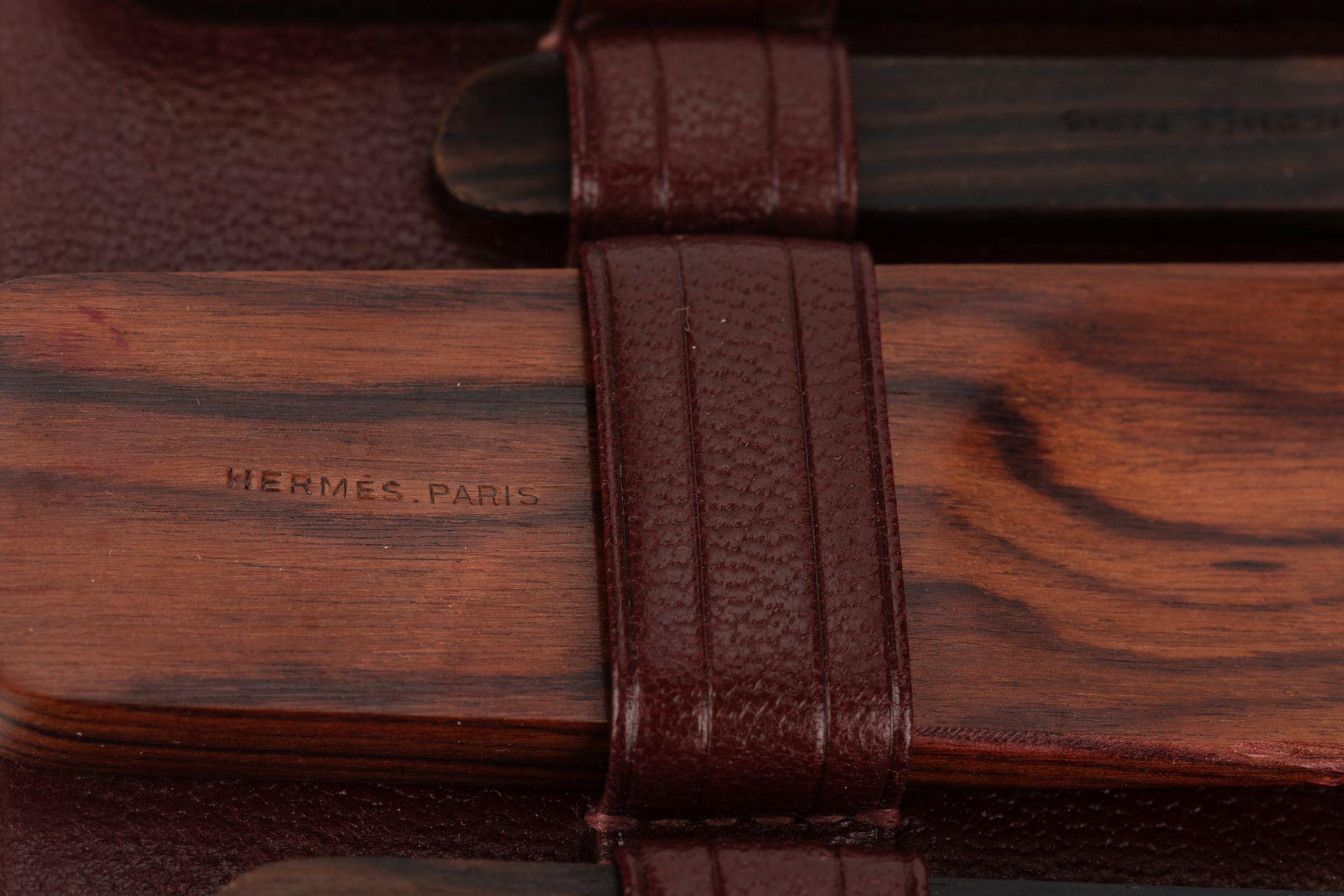 Hermès Rouge H Vintage Pflegeset im Angebot 11