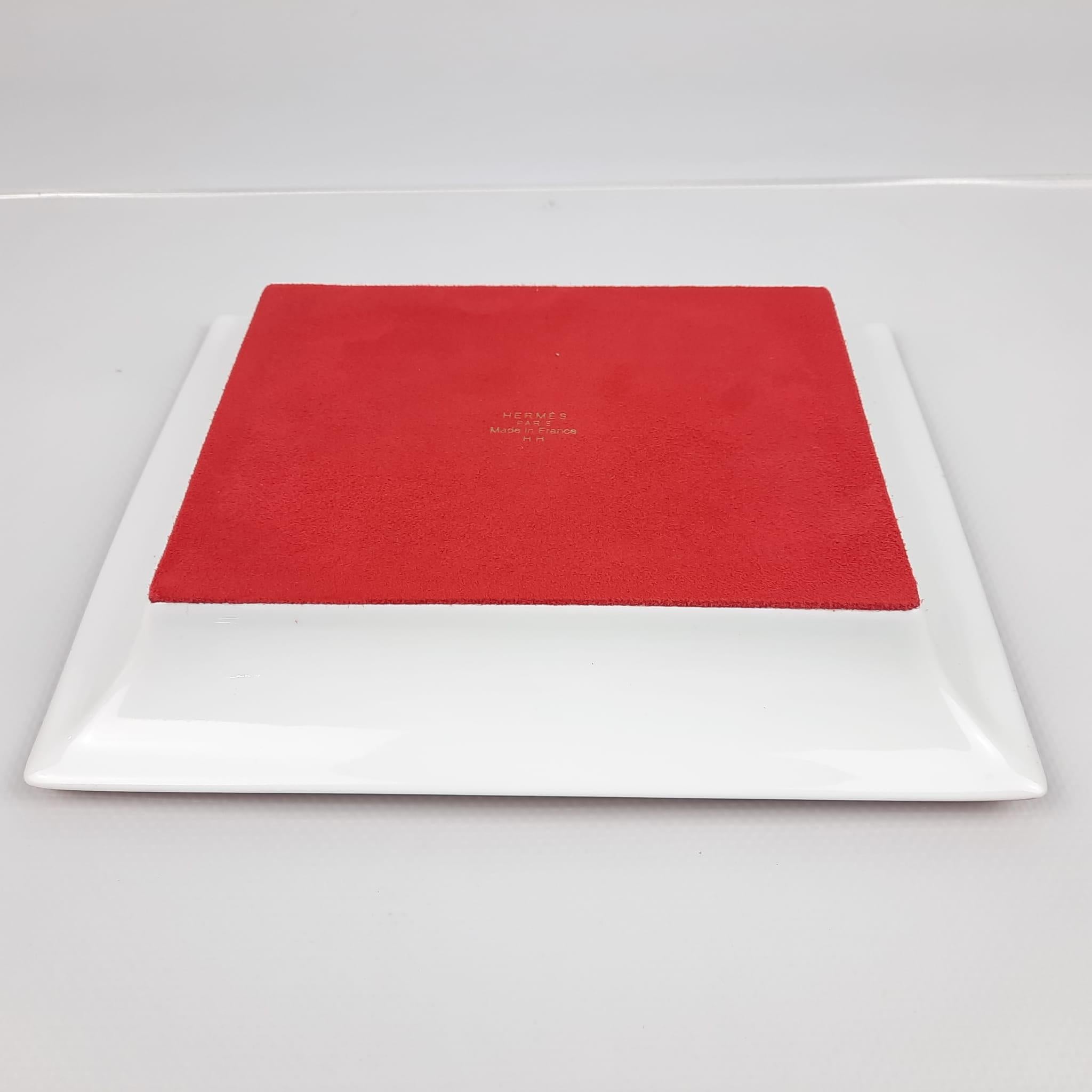 Hermes Rouge / Or Hermès Sellier change tray In New Condition In Nicosia, CY