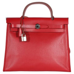 Hermès Rouge Piment Vache Hunter Berline Herbag Zip 31 PM PHW