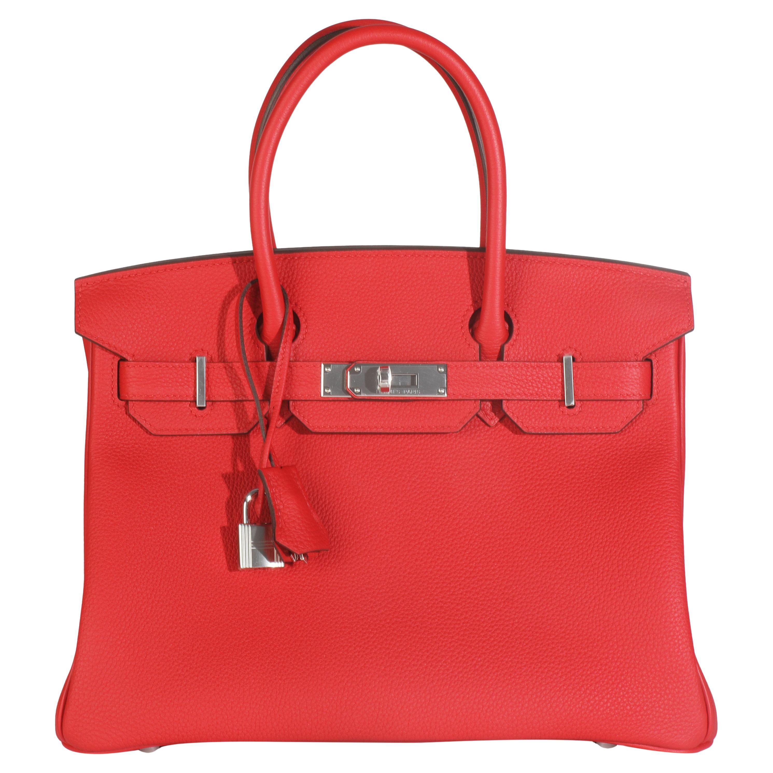 Hermès Rouge Radieux Togo Birkin 30 PHW
