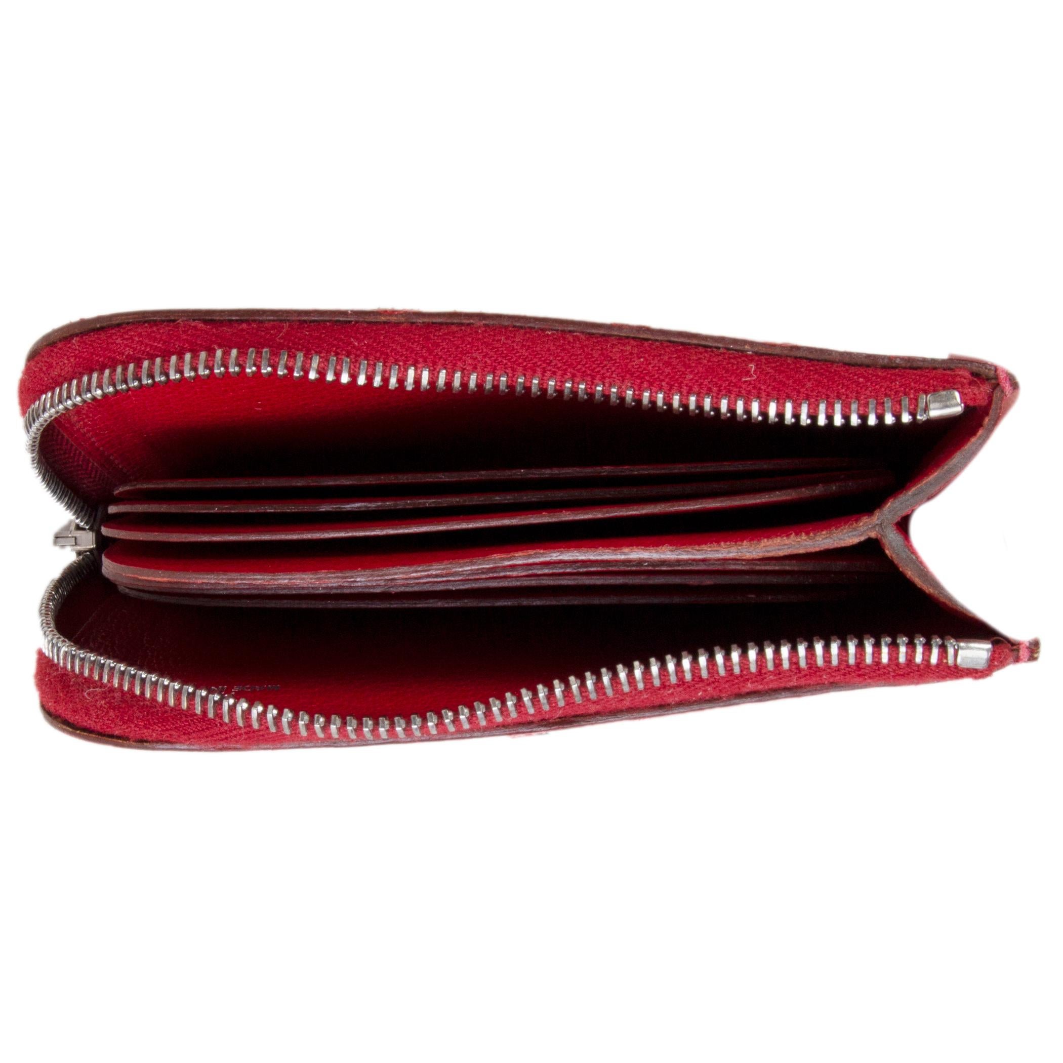 HERMES Rouge red OSTRICH Wallet 2