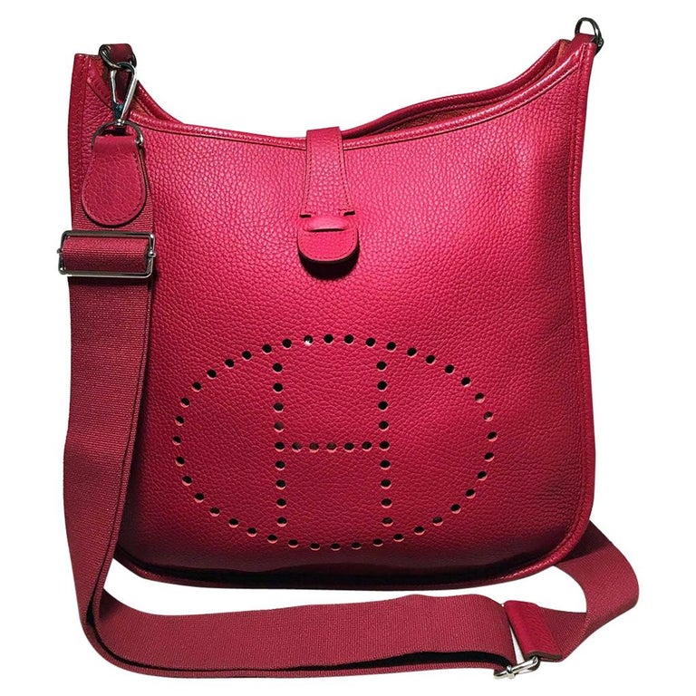hermes evelyne bag red