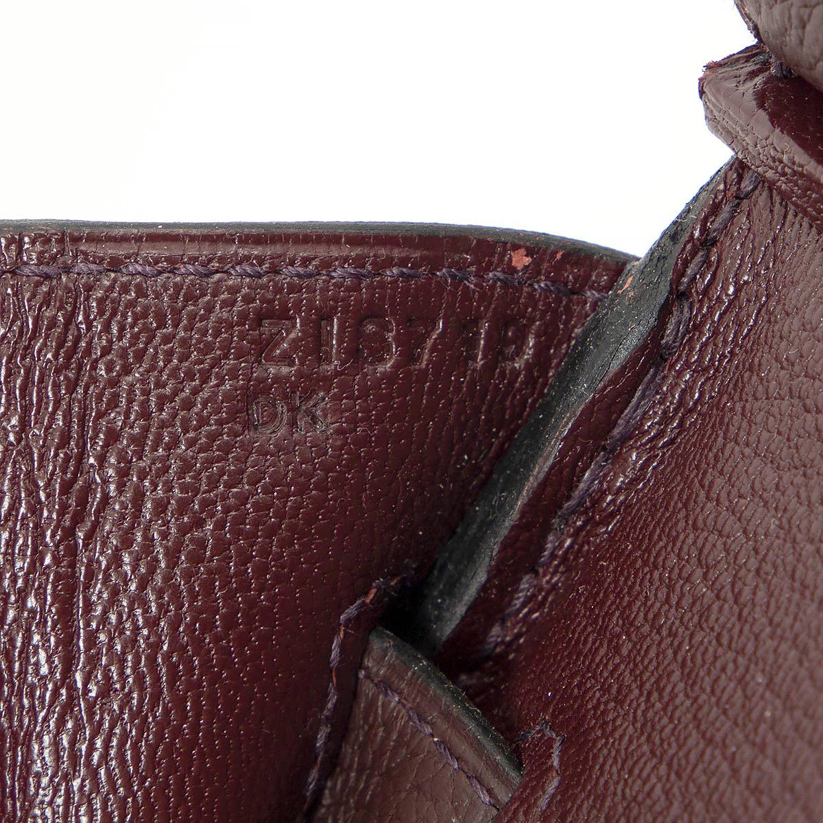HERMES Rouge Sellier burgundy Togo leather BIRKIN 30 Bag Palladium For Sale 3
